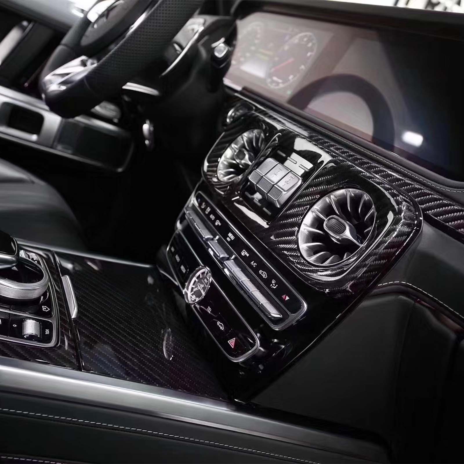 Carbon Fiber Center Console Plate Pour Benz G-Class W463A W464 2019-2023