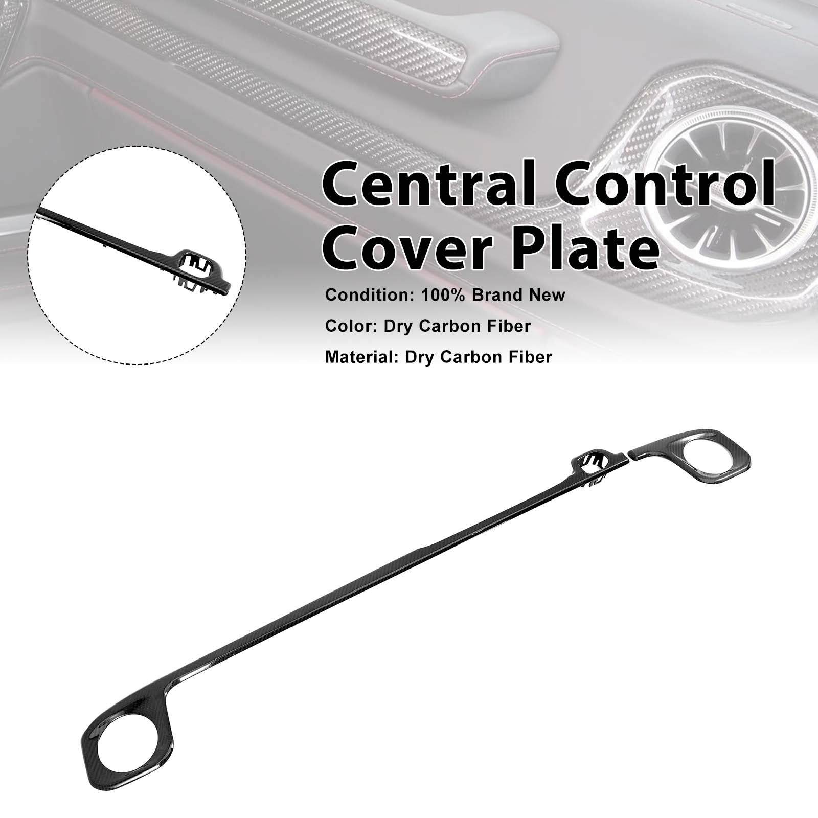 Carbon Fiber Central Control Cover Pour Mercedes G-Class W465 W464 2019-2026