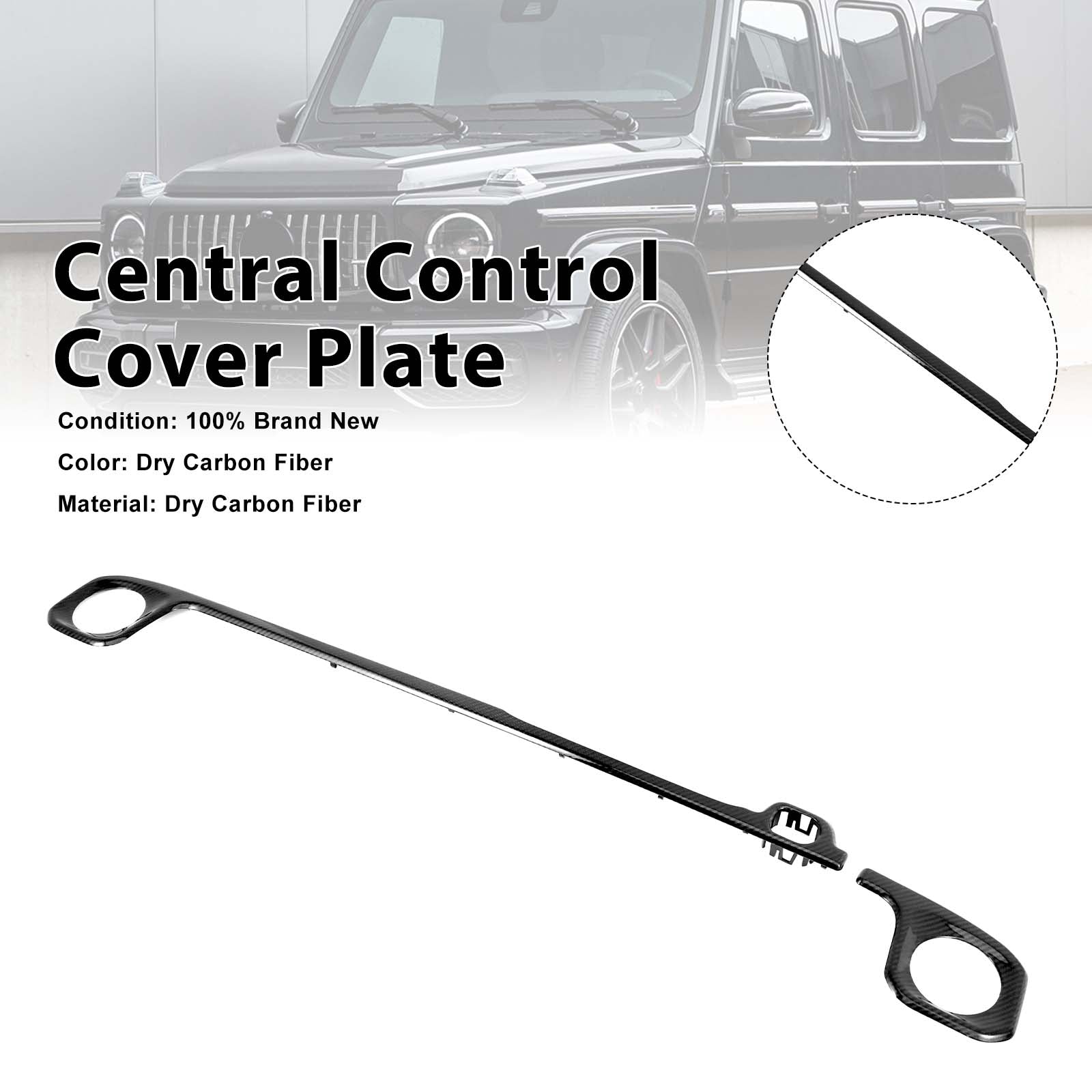 Carbon Fiber Central Control Cover Pour Mercedes G-Class W465 W464 2019-2026