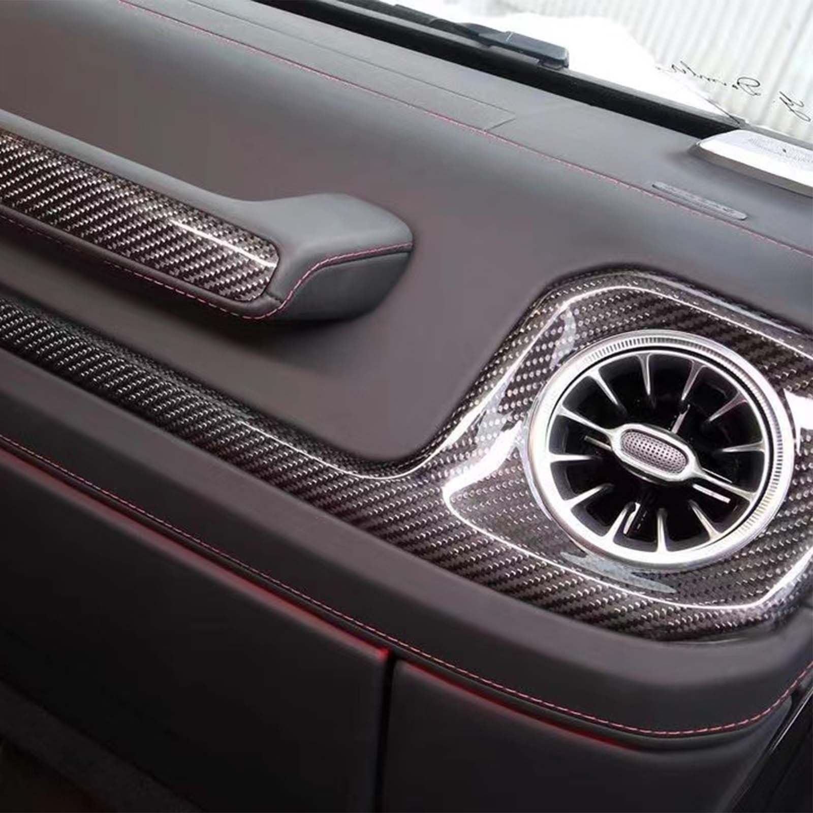 Carbon Fiber Central Control Cover Pour Mercedes G-Class W465 W464 2019-2026