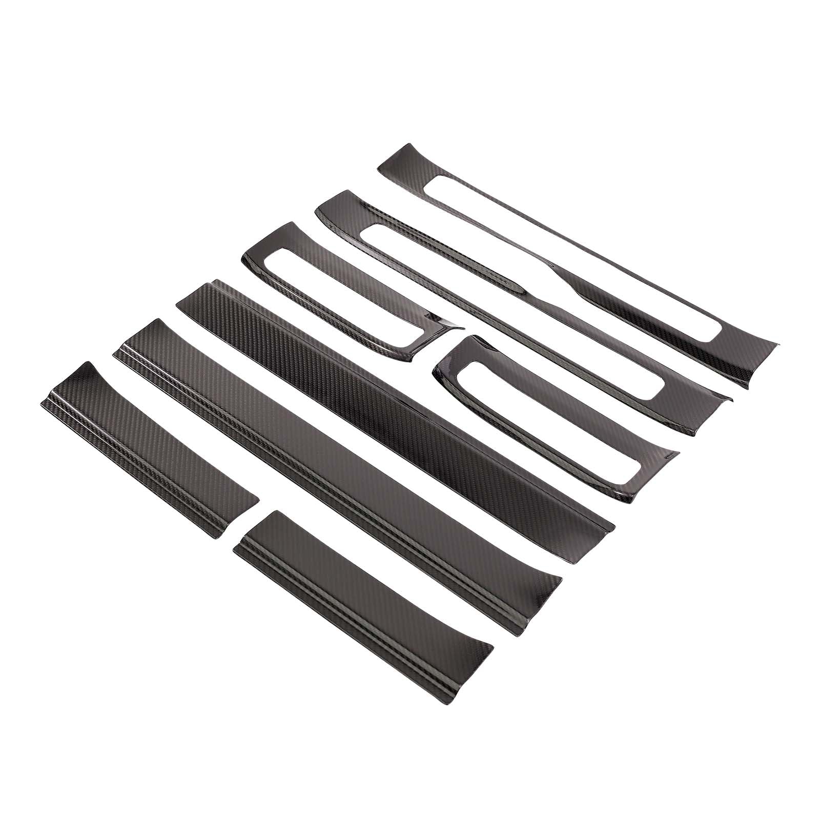 Carbon Fiber Outer Door Sill Plate Cover Trim Pour Benz W464 G500 2019-2023