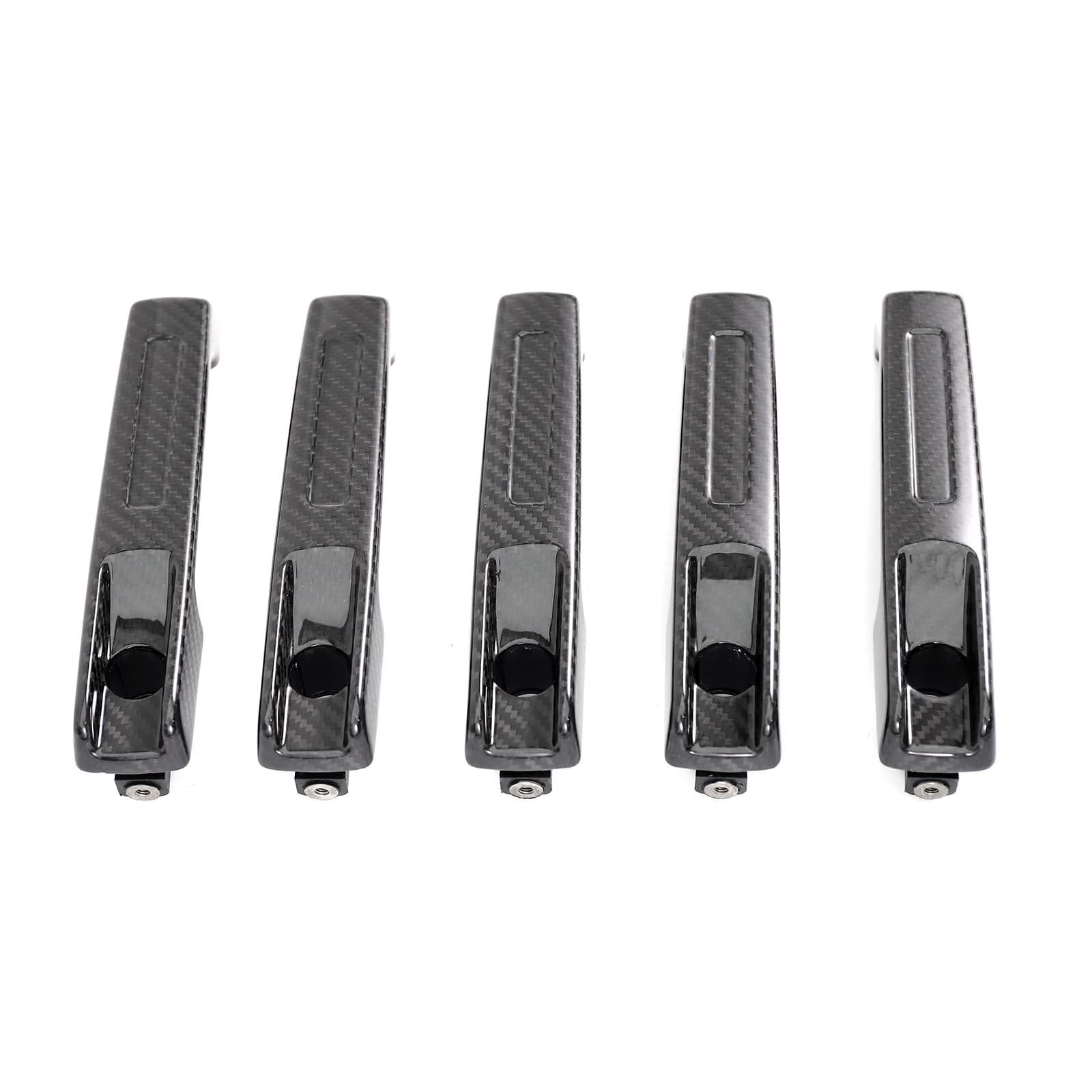 5PCS Carbon Fiber Door Handle Cover Trim Pour Mercedes G Class W464 2019-2023