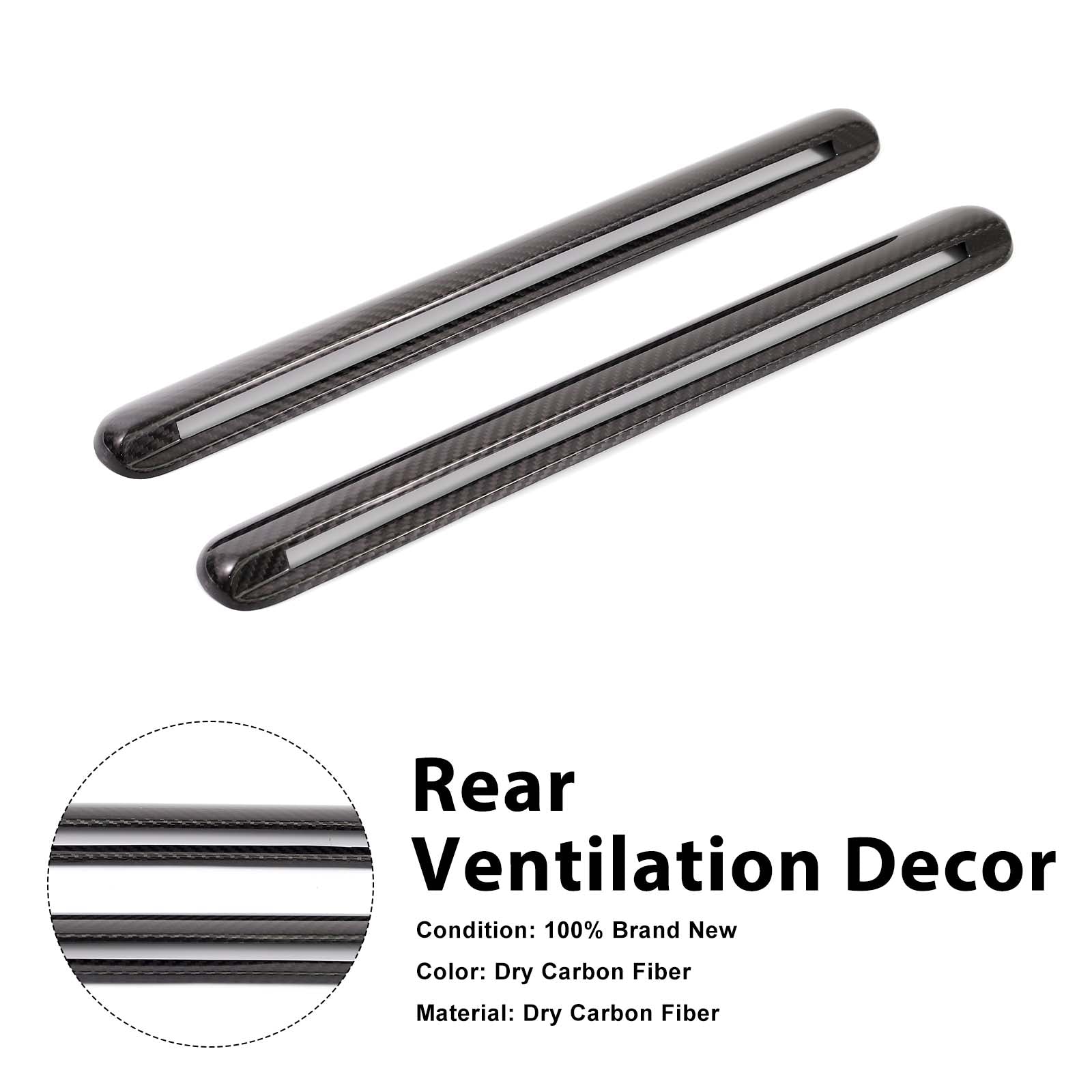 Dry Carbon Side Air Vent Cover D-Pillar Pour Mercedes G-Class W464 2019-2023