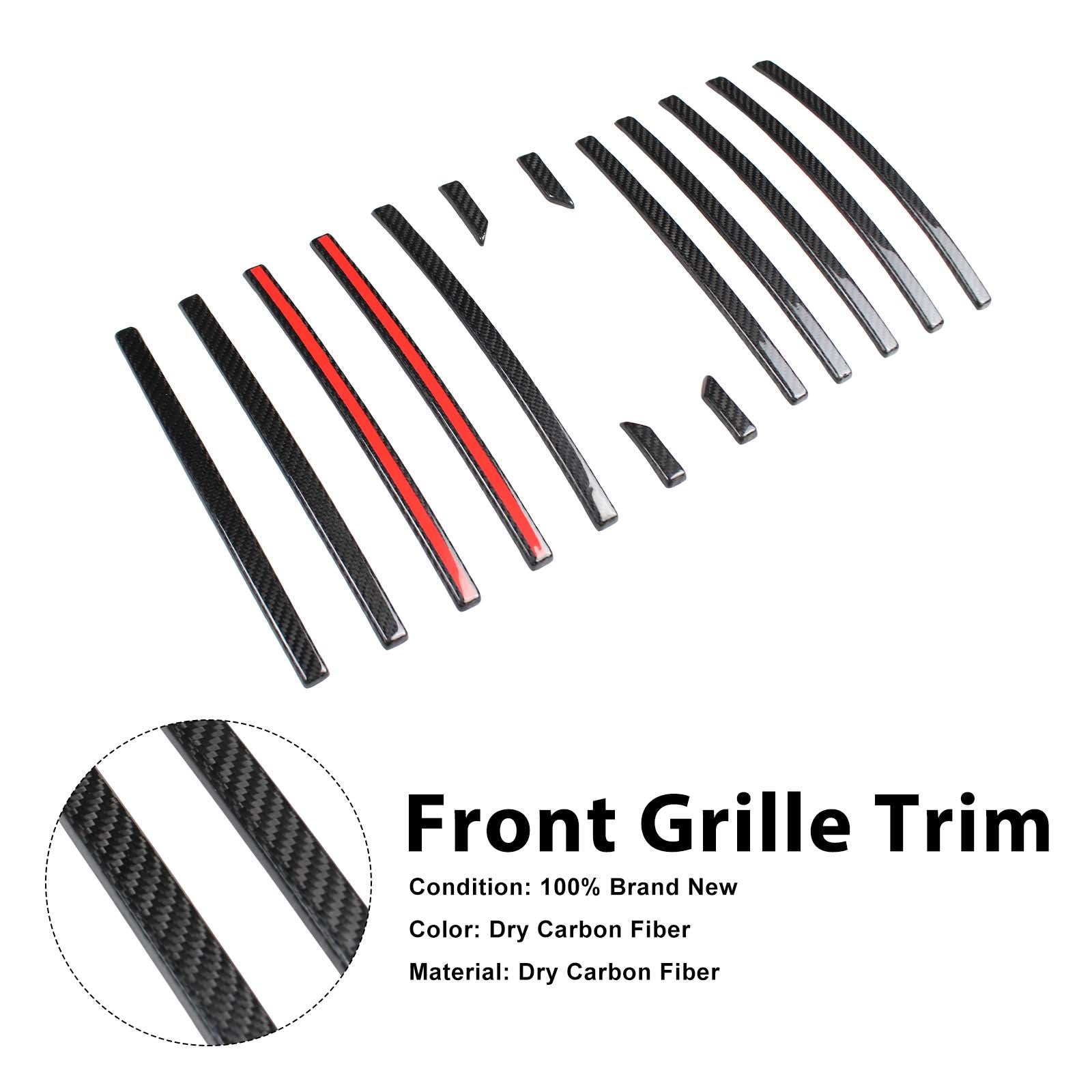 Carbon Fiber Front Grille Trim Cover Pour Mercedes G Class W464 G63 2019-2023