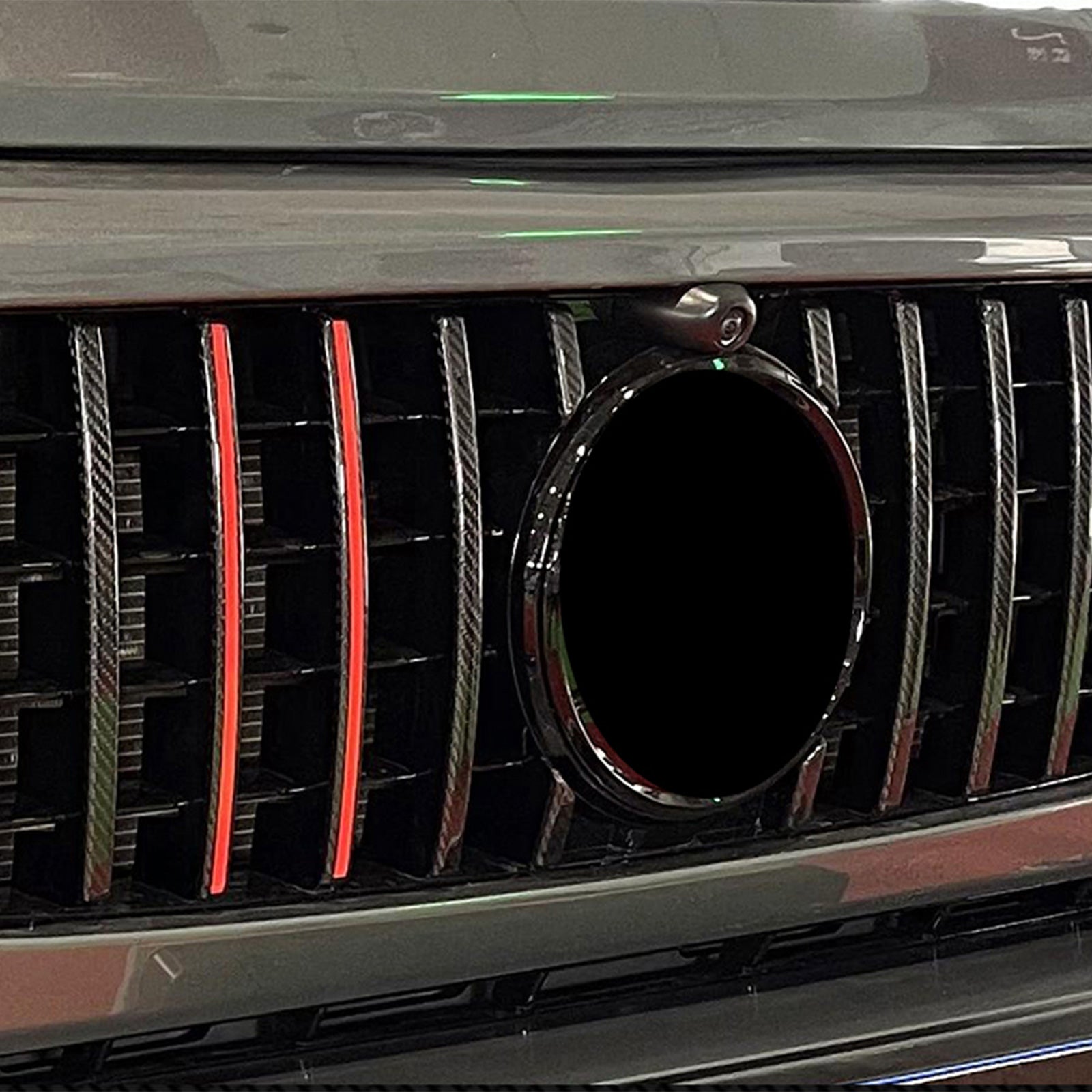 Carbon Fiber Front Grille Trim Cover Pour Mercedes G Class W464 G63 2019-2023