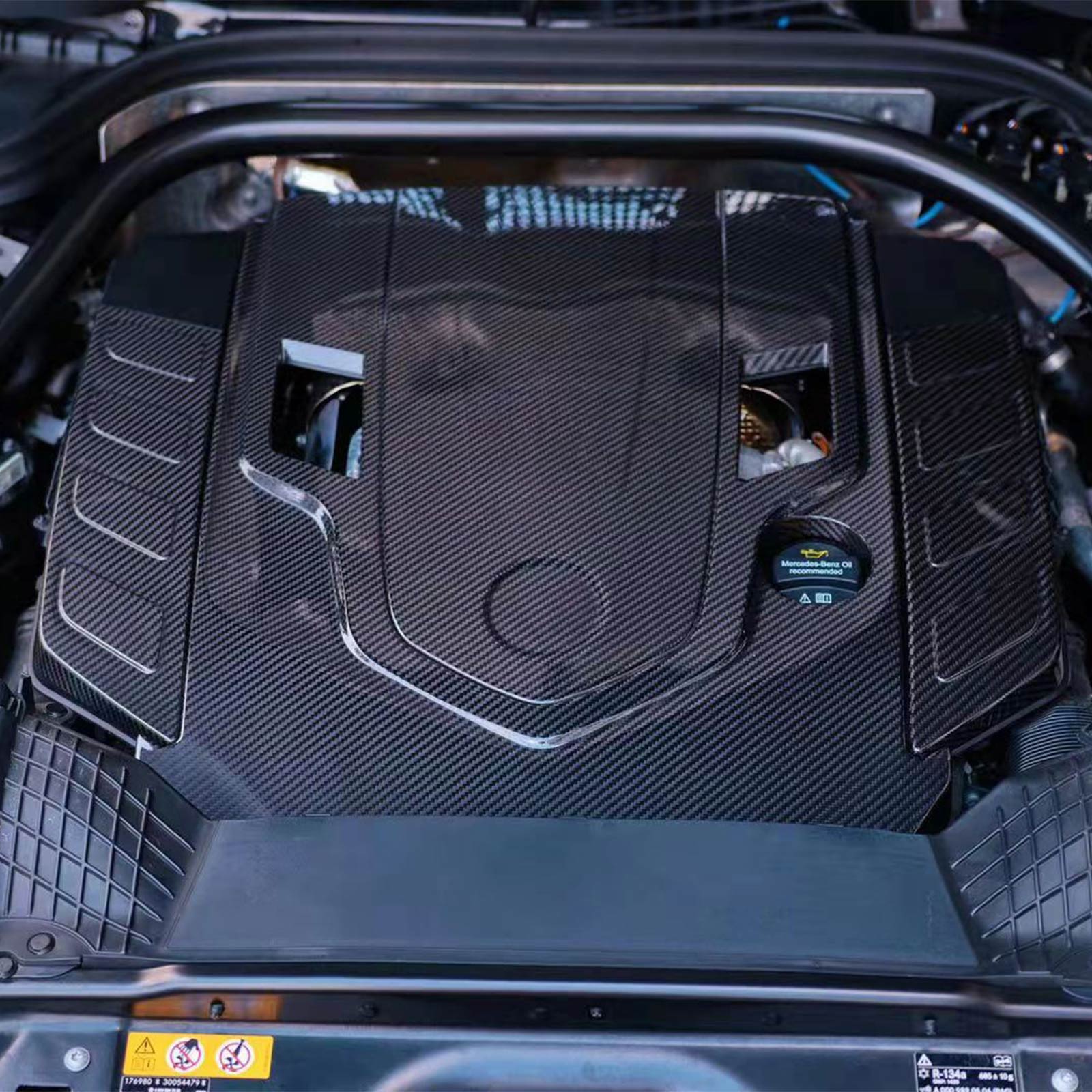 Dry Carbon Fiber Engine Cover Wind-Box Plate Pour G Class W463A W464 2019-2023