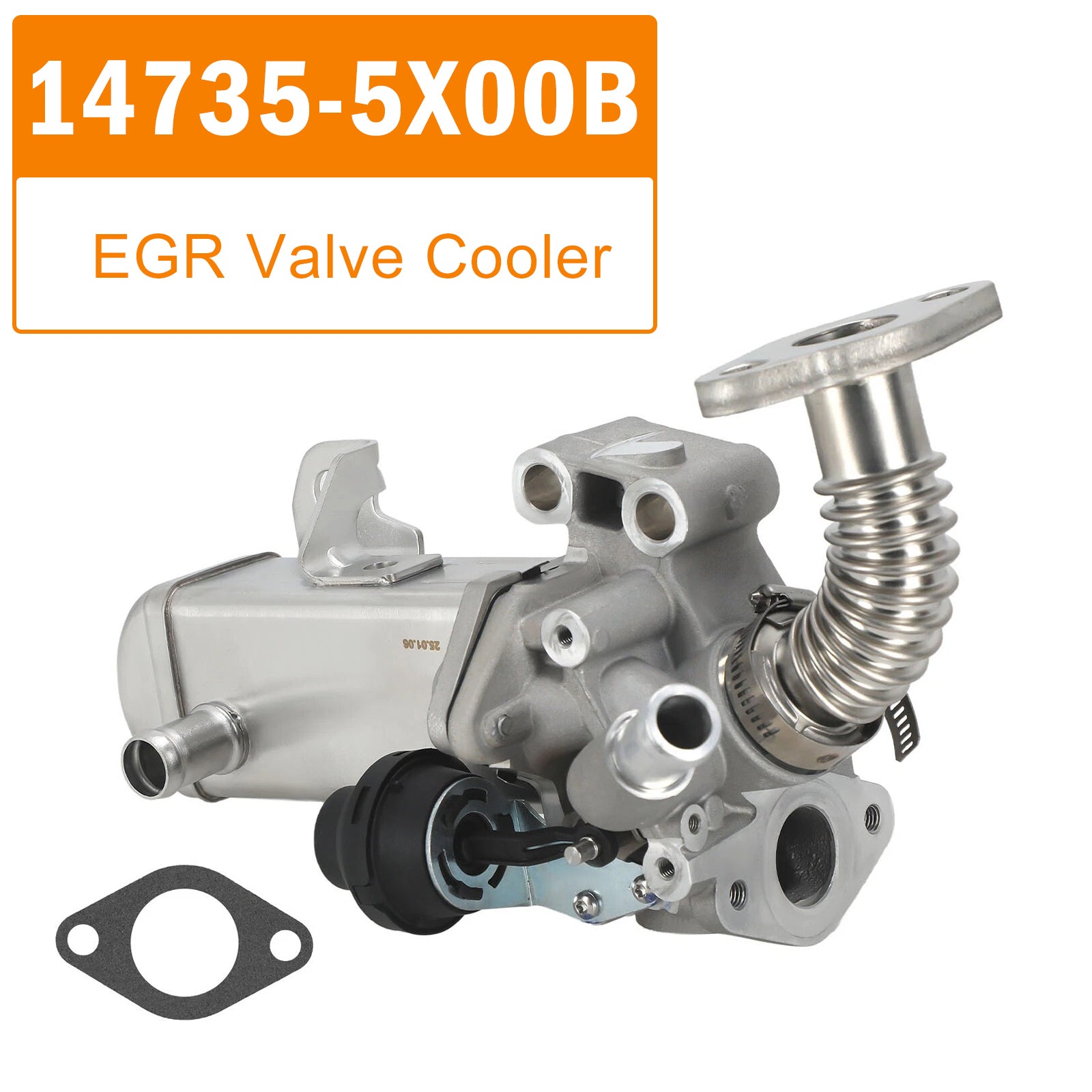Refroidisseur vanne EGR pour Nissan R51 2.5 dCi 4WD 2010-2012 14735-5X00B