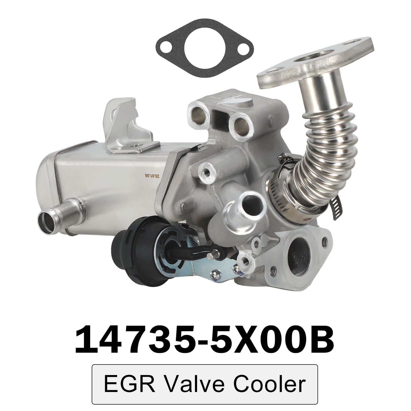 Refroidisseur vanne EGR pour Nissan R51 2.5 dCi 4WD 2010-2012 14735-5X00B