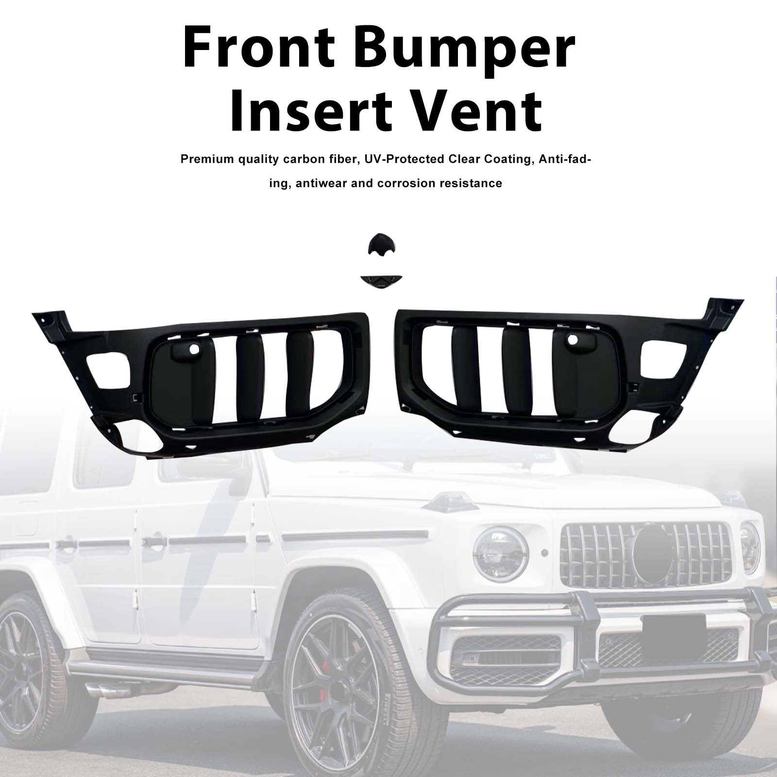 W465 Style Front Bumper Insert Vents Pour Mercedes Benz W464 G63 2019-2023