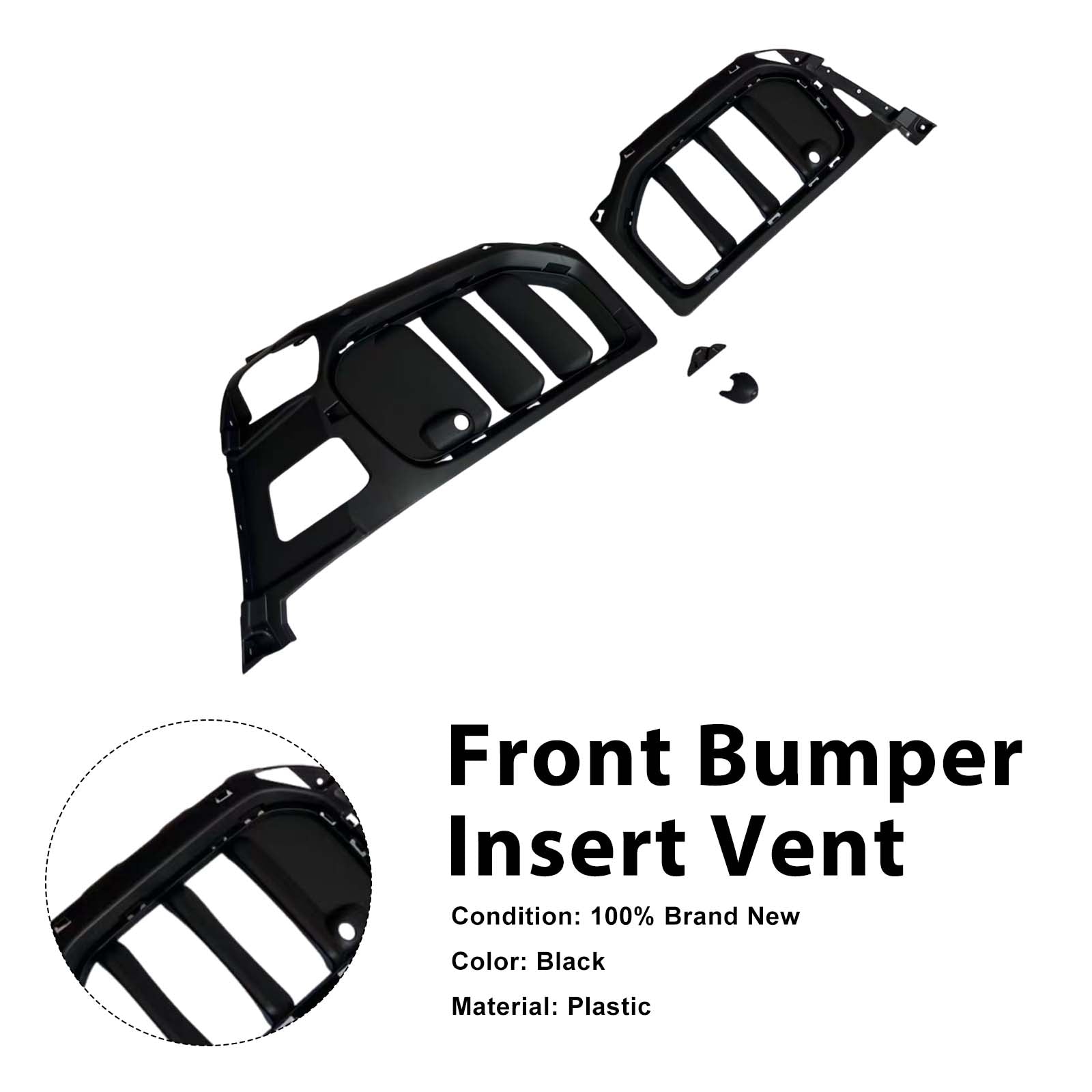 W465 Style Front Bumper Insert Vents Pour Mercedes Benz W464 G63 2019-2023