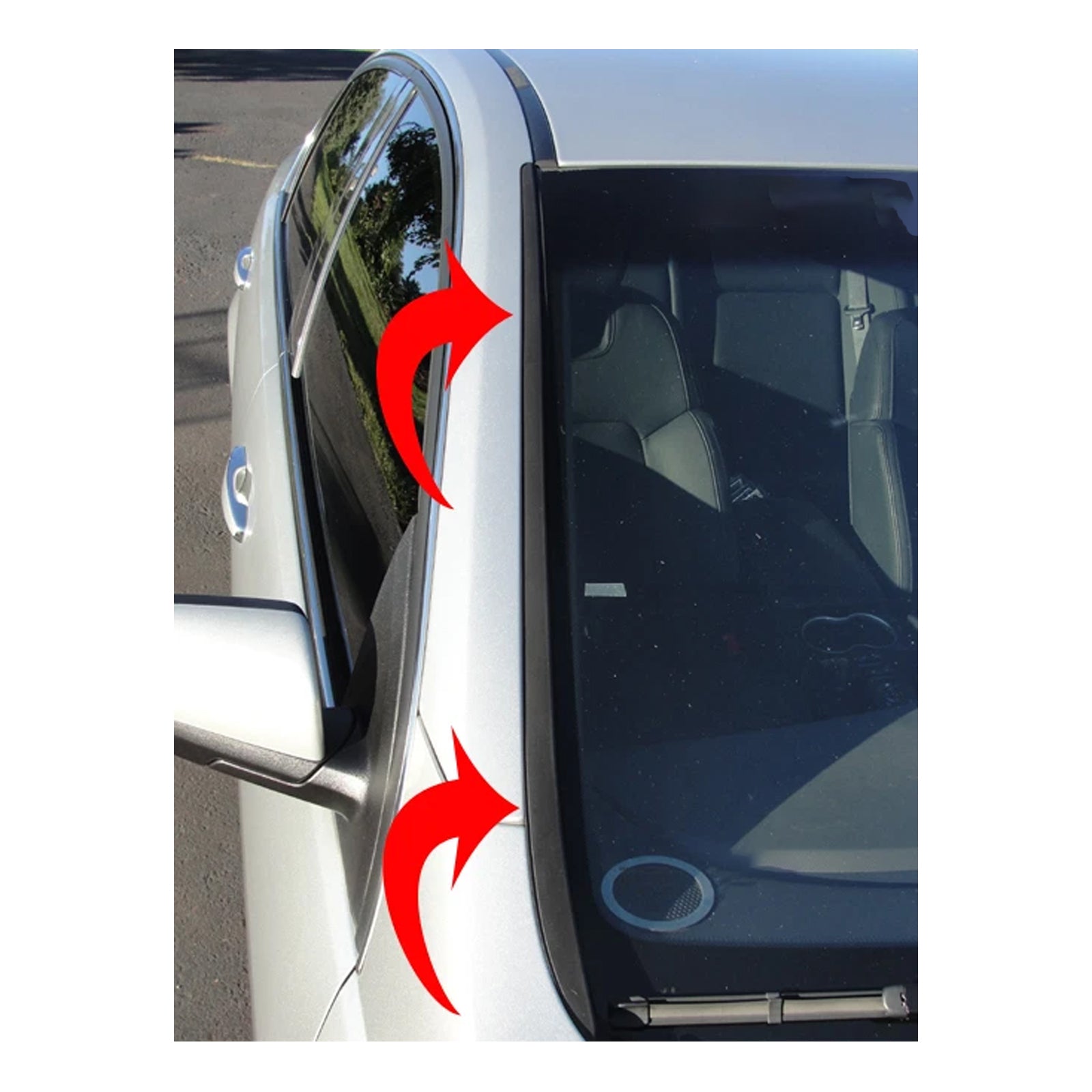 2PCS Moulure en Caoutchouc de Pare-Brise Avant Pour Pontiac G8 GT GXP 2008-2009
