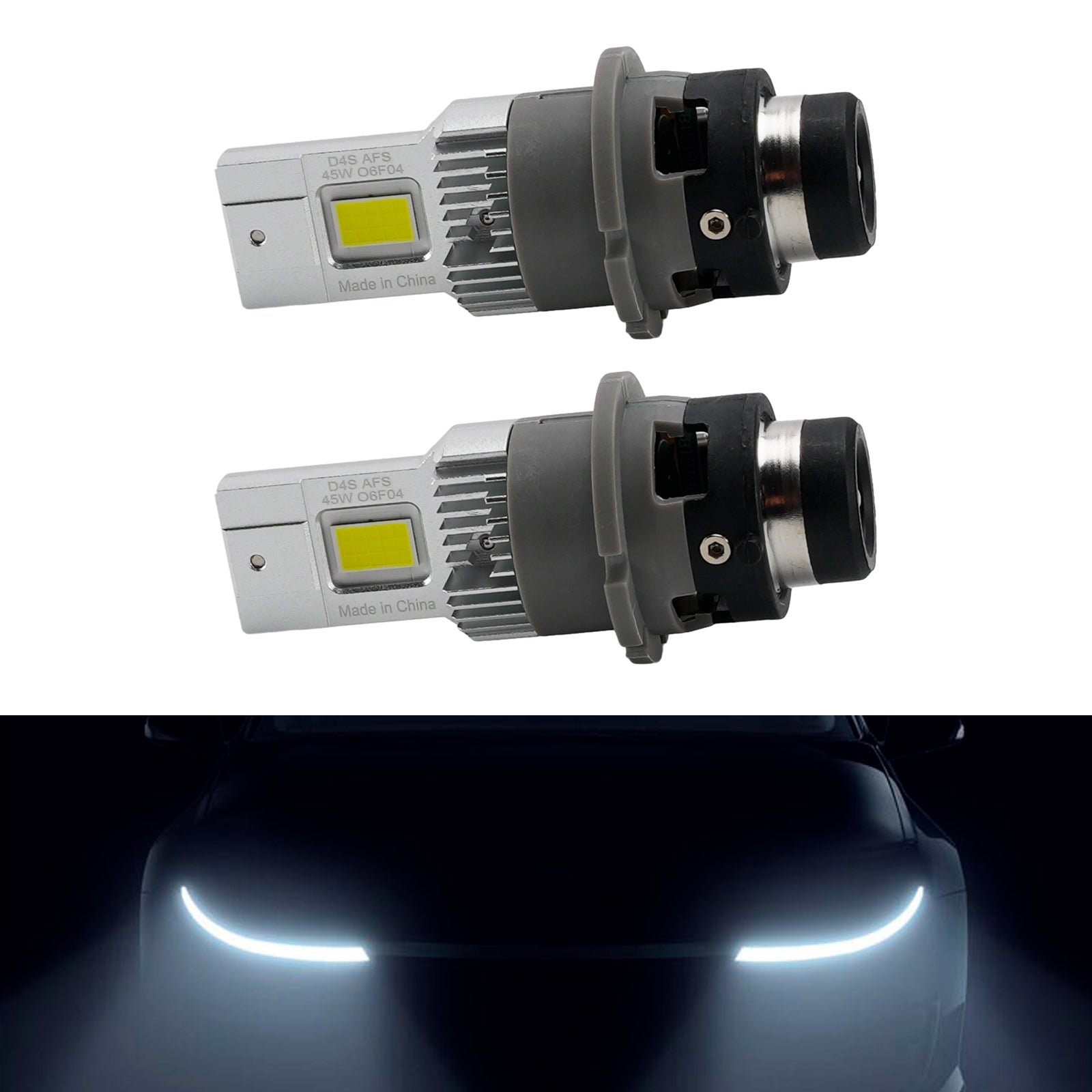 Kit Ampoule LED Phare Feu Route Croisement D4S 42V 45W 6000K Pour OSRAM 166440CW
