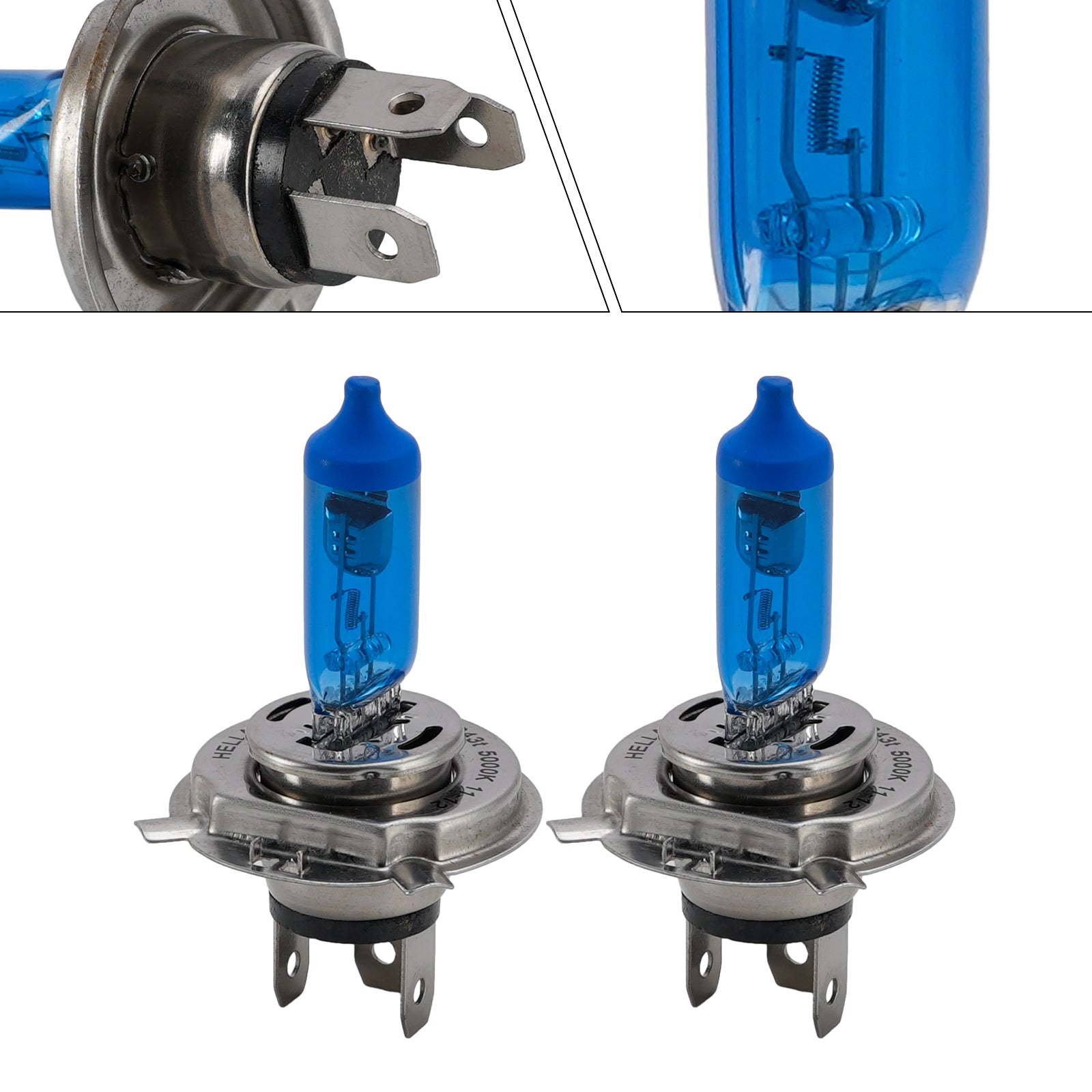 Ampoule Phare Halogène Améliorée Auto H4 12V 60/55W Pour HELLA 002 525-582