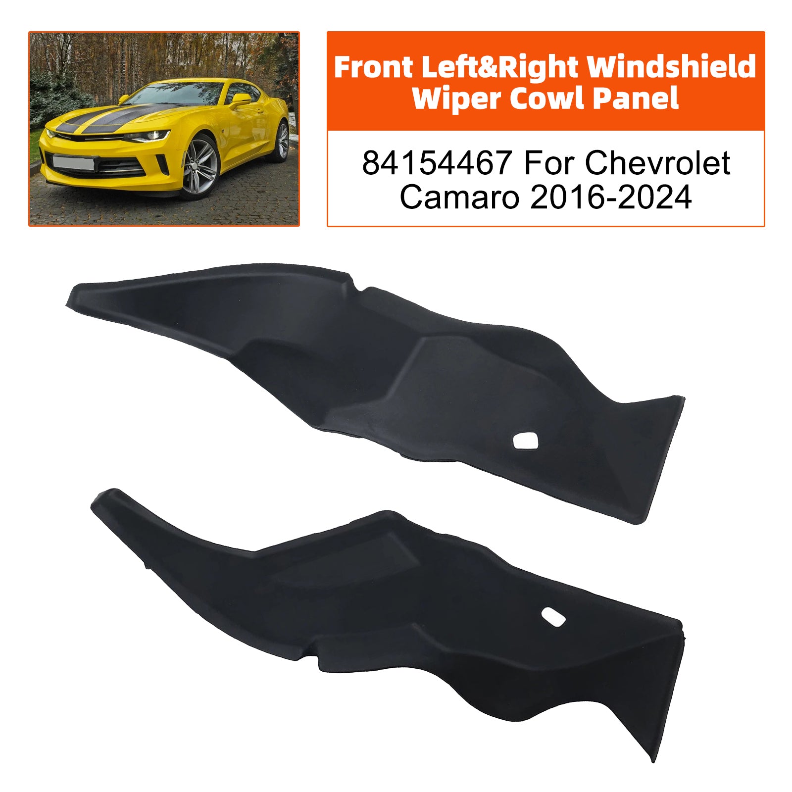 Panneau Déflecteur Pare-Brise Avant Gauche & Droit Pour Chevrolet Camaro 2016-2024