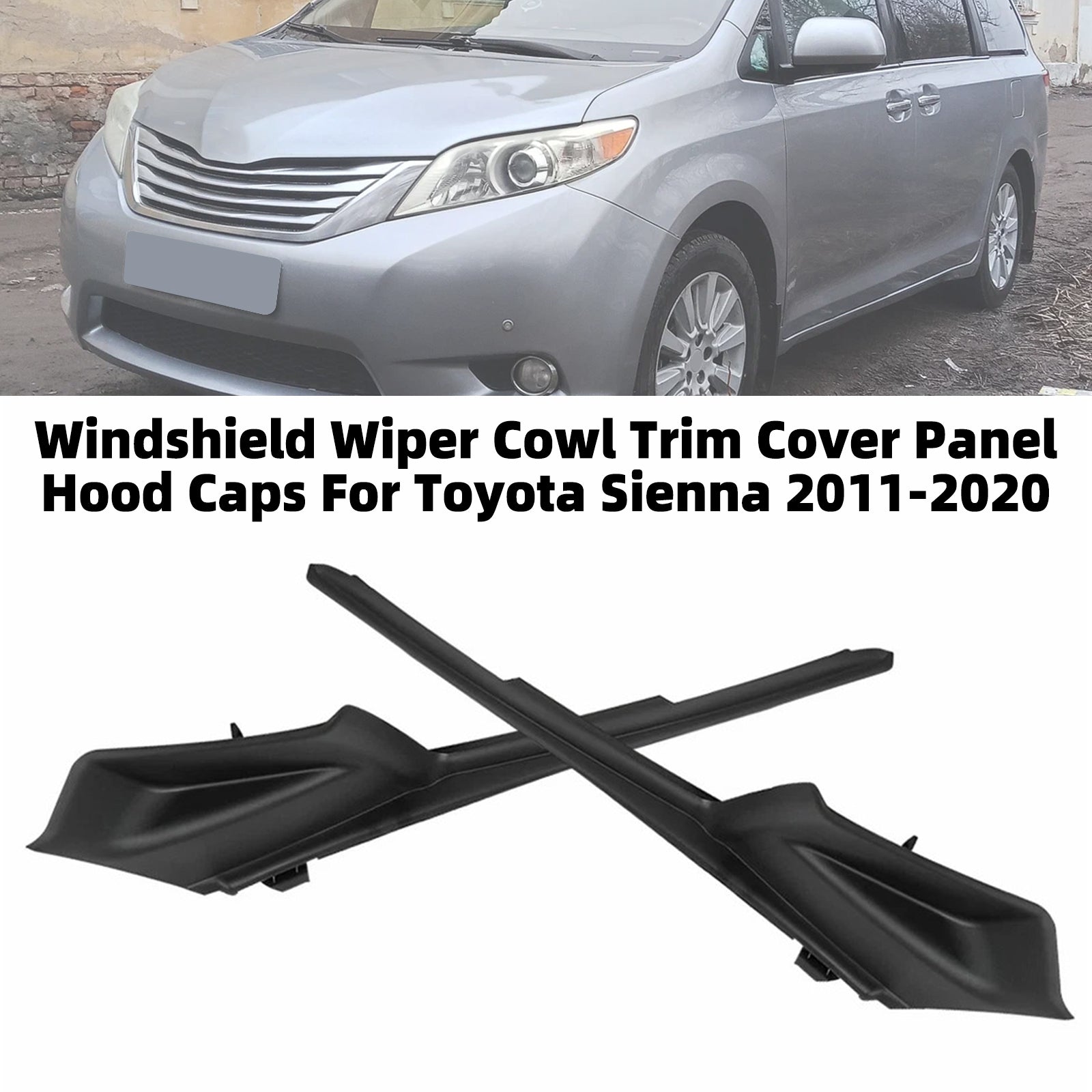 Panneau Déflecteur Pare-Brise Cache Capot Pour Toyota Sienna 2011-2020