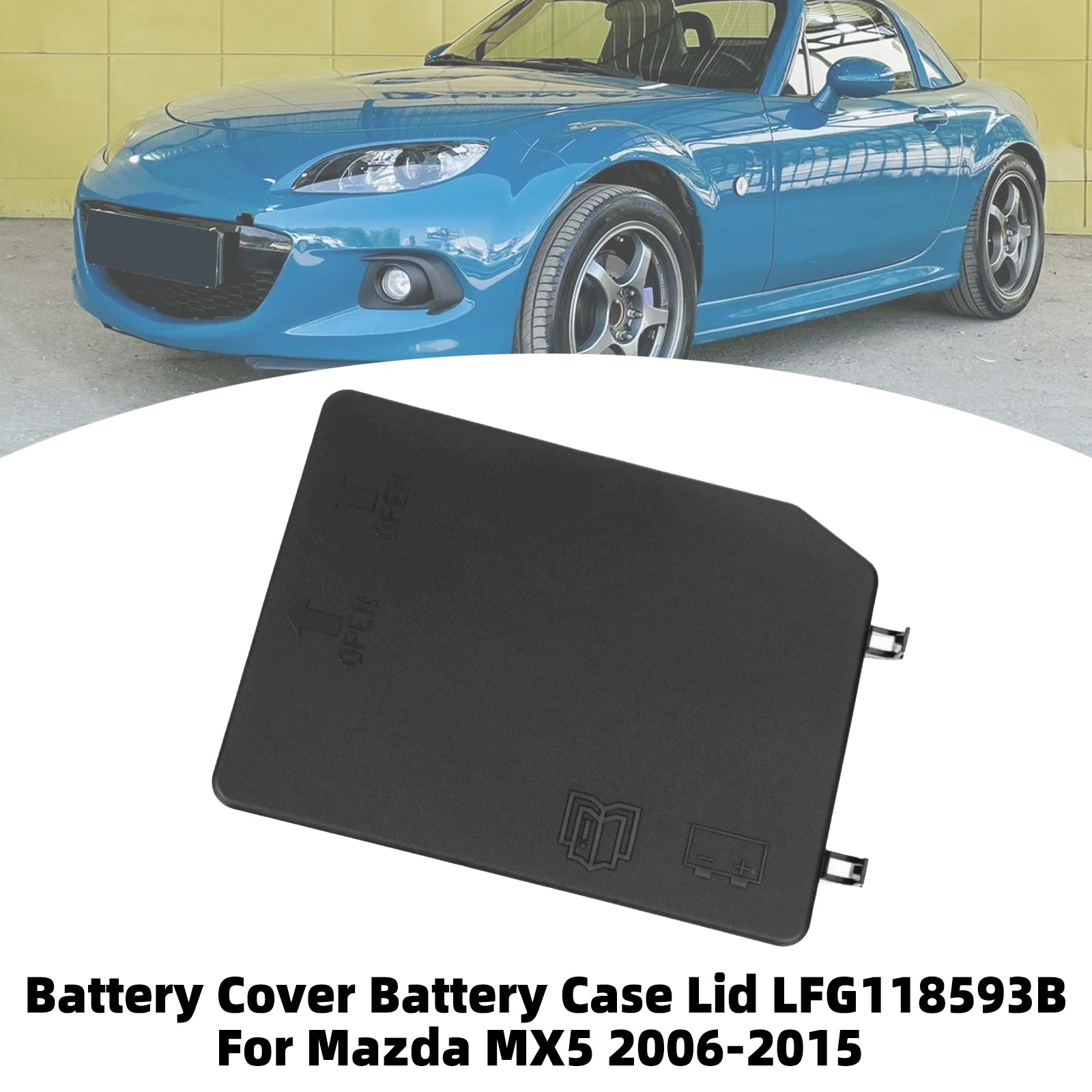 Cache Batterie Couvercle Boîtier Batterie LFG118593B Pour Mazda MX5 2006-2015