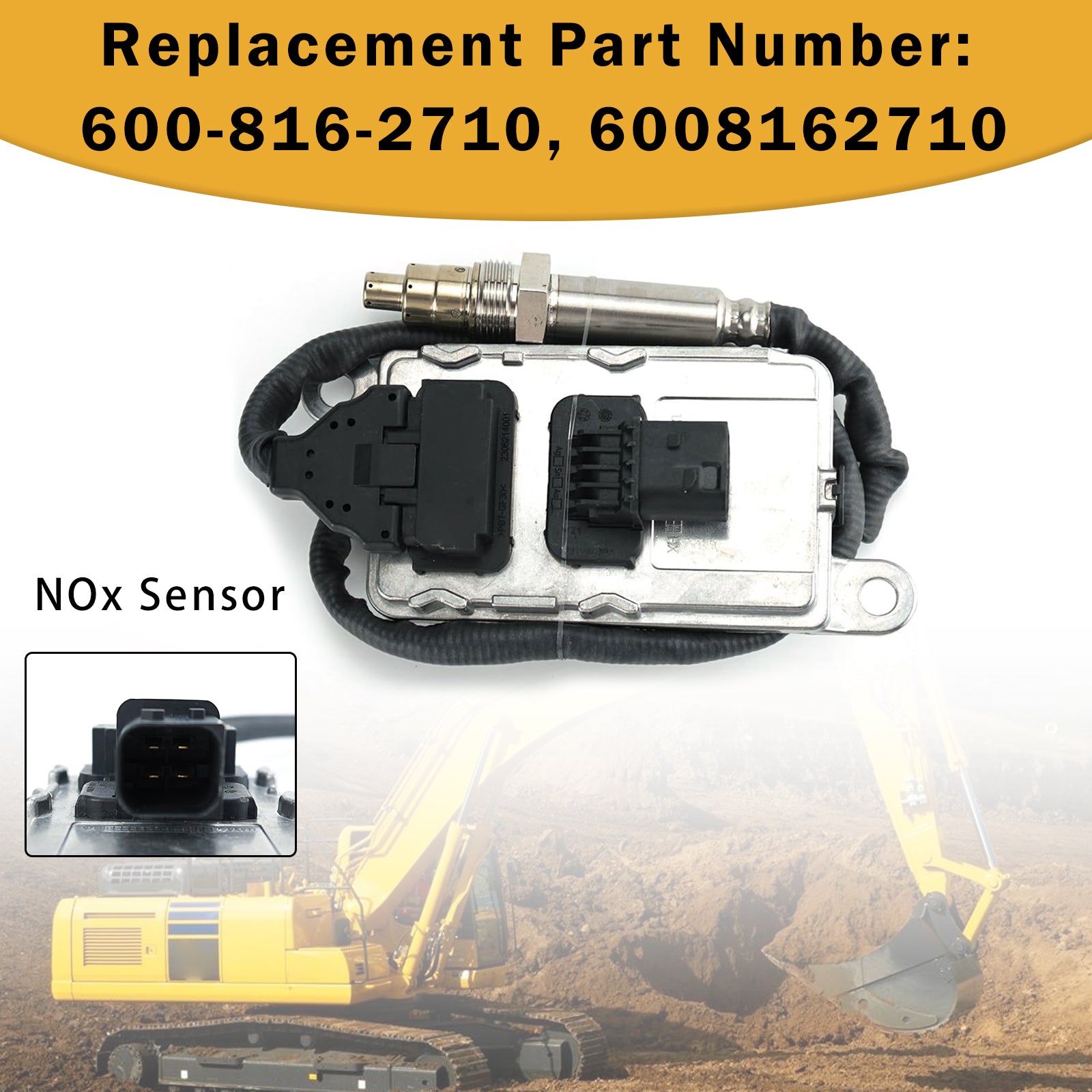 Capteur D'Oxyde D'Azote Nox 600-816-2710 6008162710 Pour Komatsu Pelle