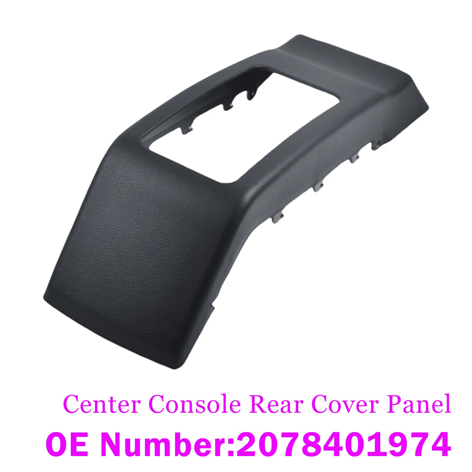 Panneau arrière console centrale noir Pour Benz W207 2010‑2016