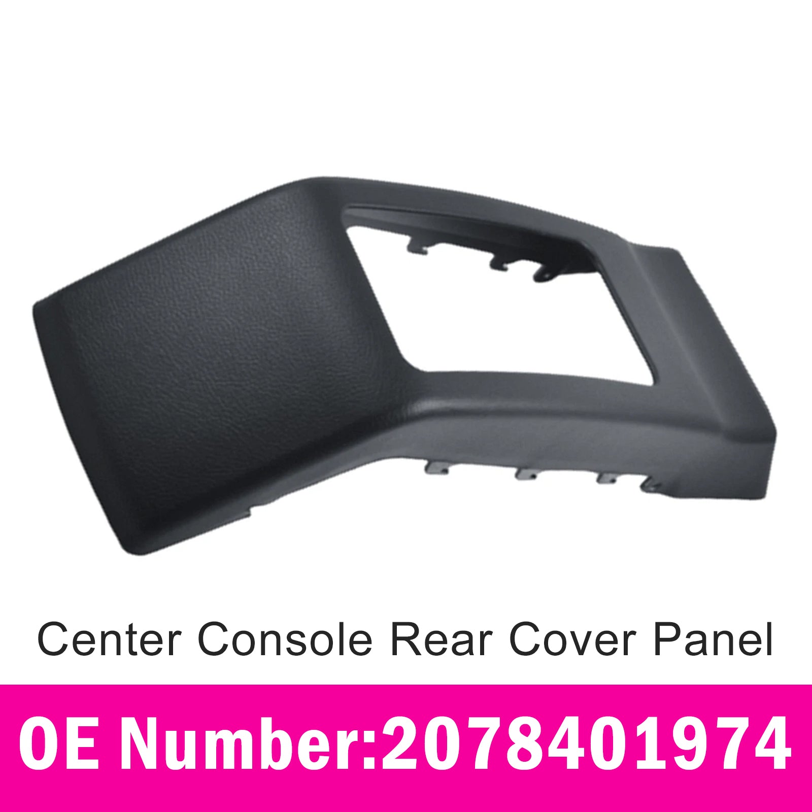 Panneau arrière console centrale noir Pour Benz W207 2010‑2016