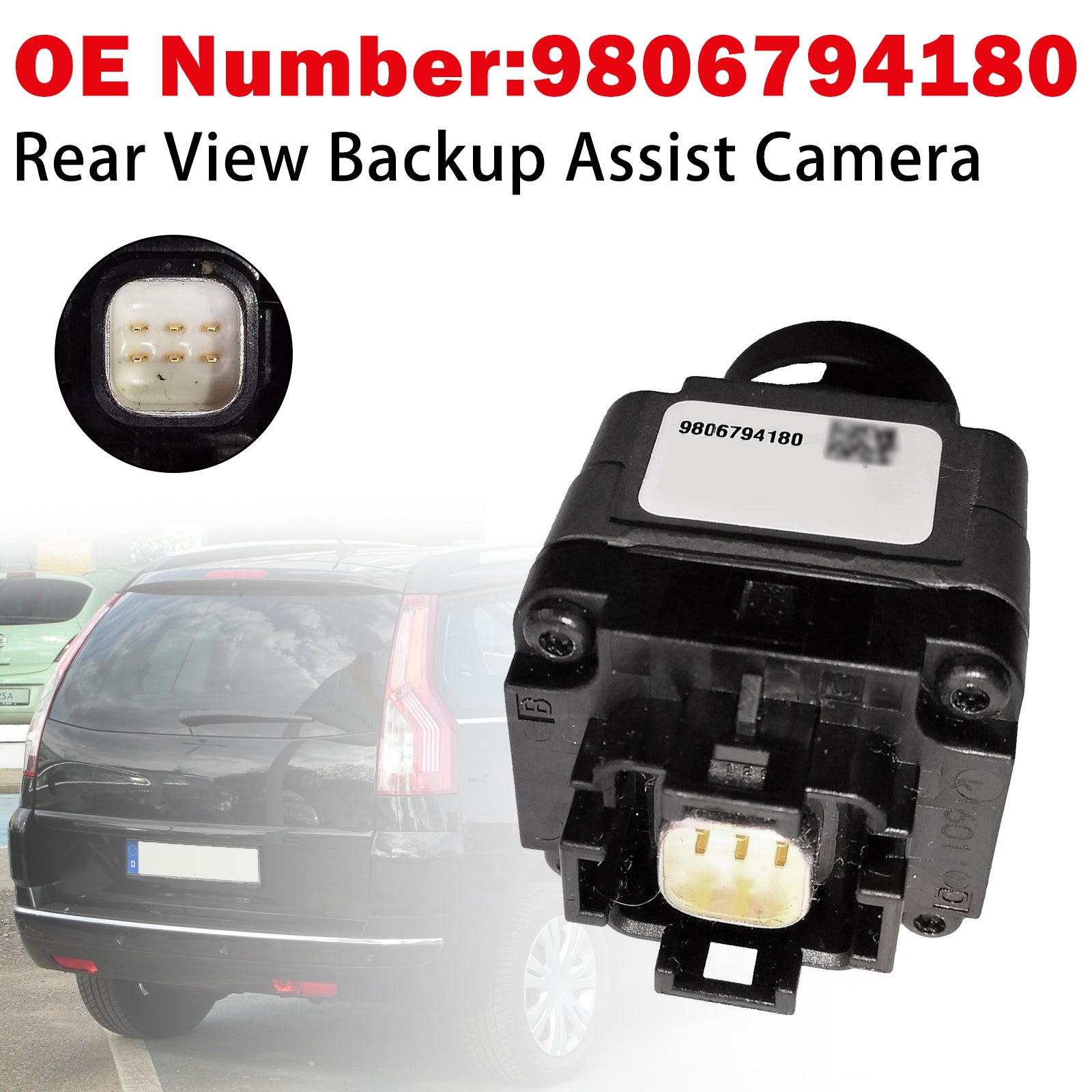 Caméra Aide Recul 9806794180 Pour Citroen C4 Picasso II