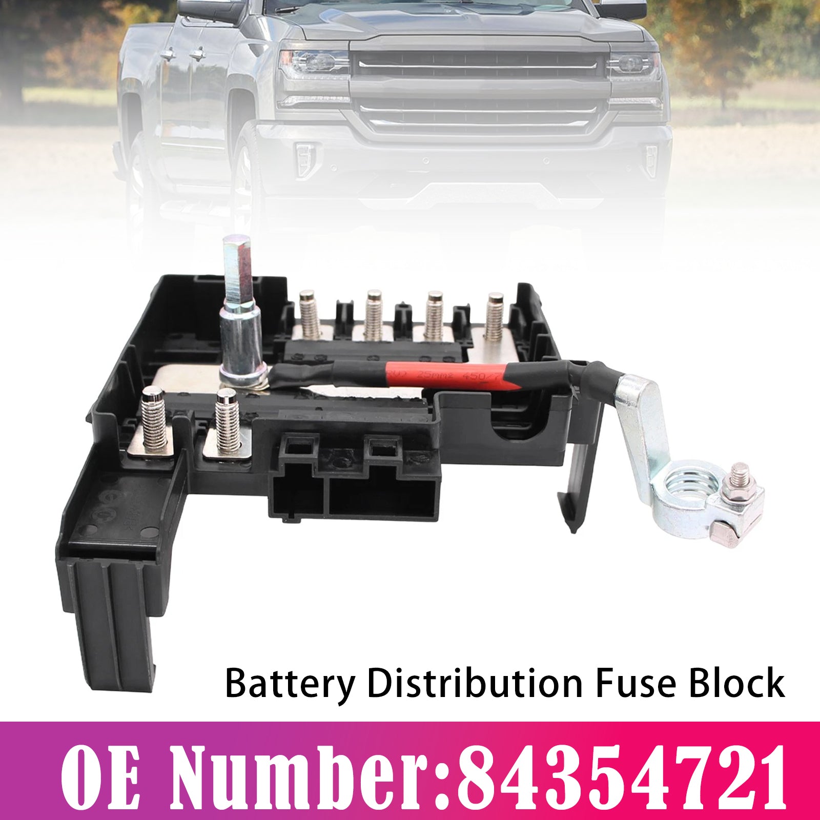 Bloc Fusible Distribution Batterie 84354721 Pour Chevy Silverado 2500 HD 2019