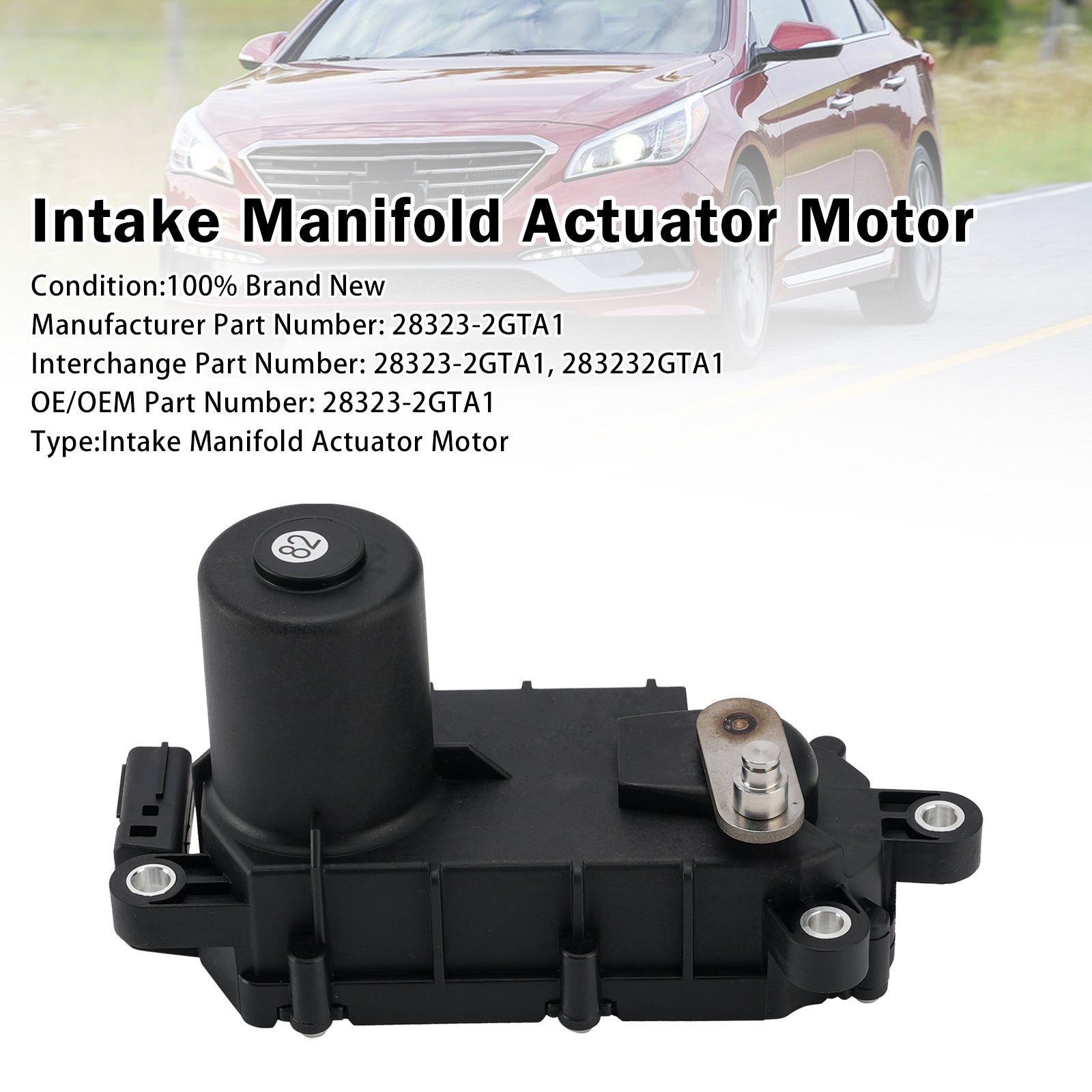 Moteur Actionneur Admission Pour Hyundai Santa Fe 2018-2020 28323-2GTA1