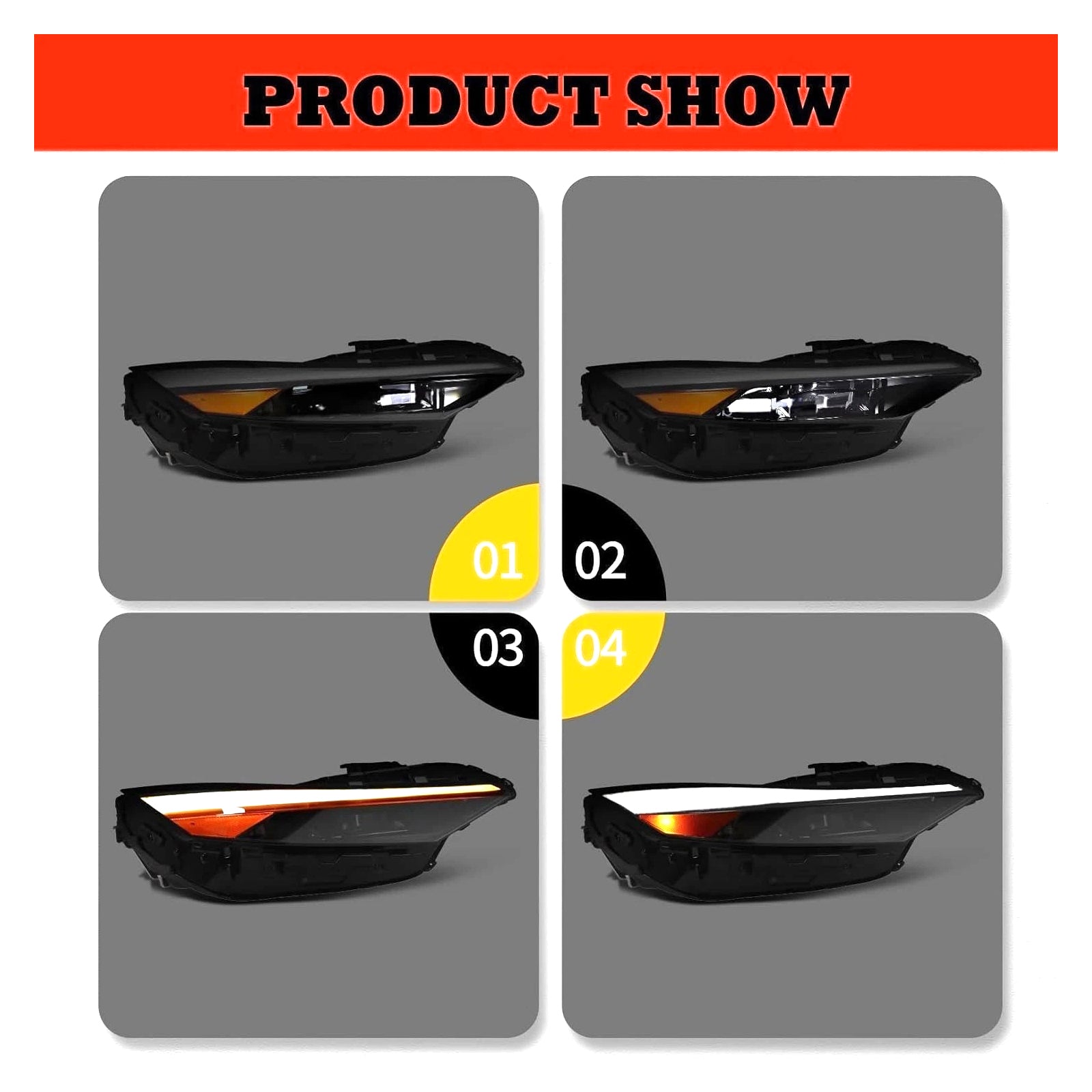Bloc Phare LED Gauche+Droit 92101AA740 Pour Hyundai Elantra 2024-2025