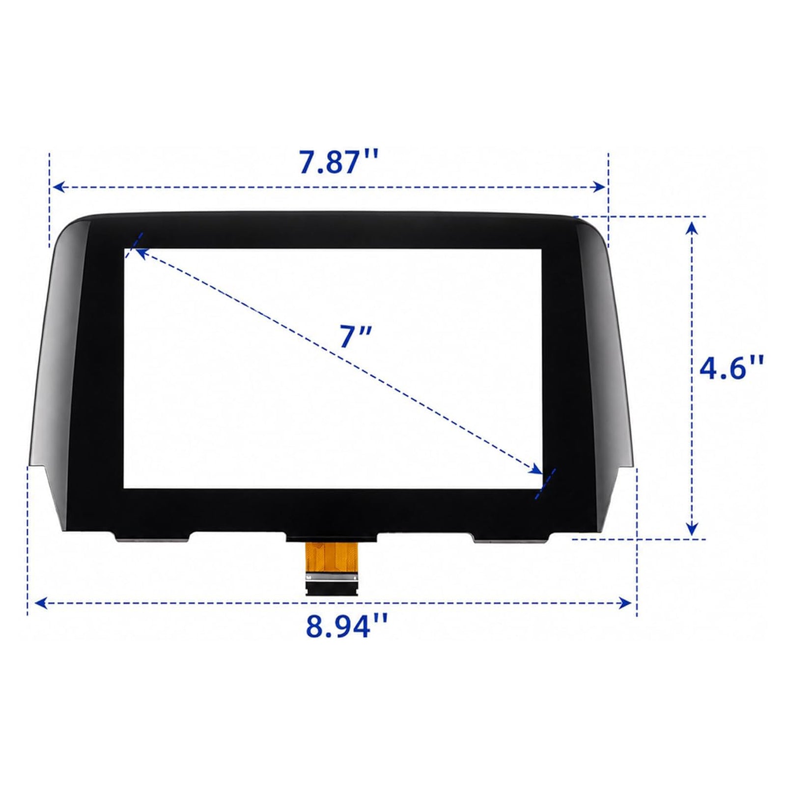 Digitiseur d'Écran Tactile 7" GRT761 1J0 Pour MAZDA 6 Radio 2017-2019 55 Pin
