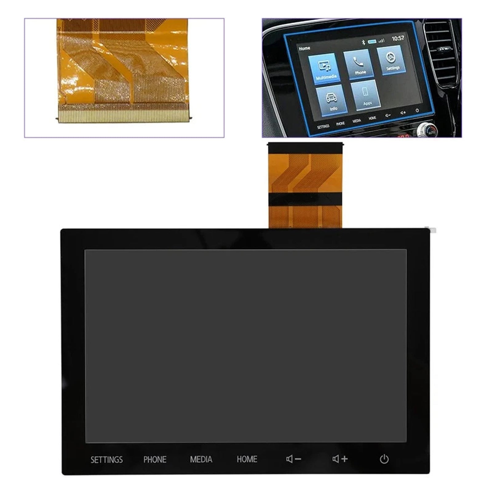 Radio Écran Tactile à Affichage LCD 8" 8740A098 Pour Mitsubishi Outlander 20-22