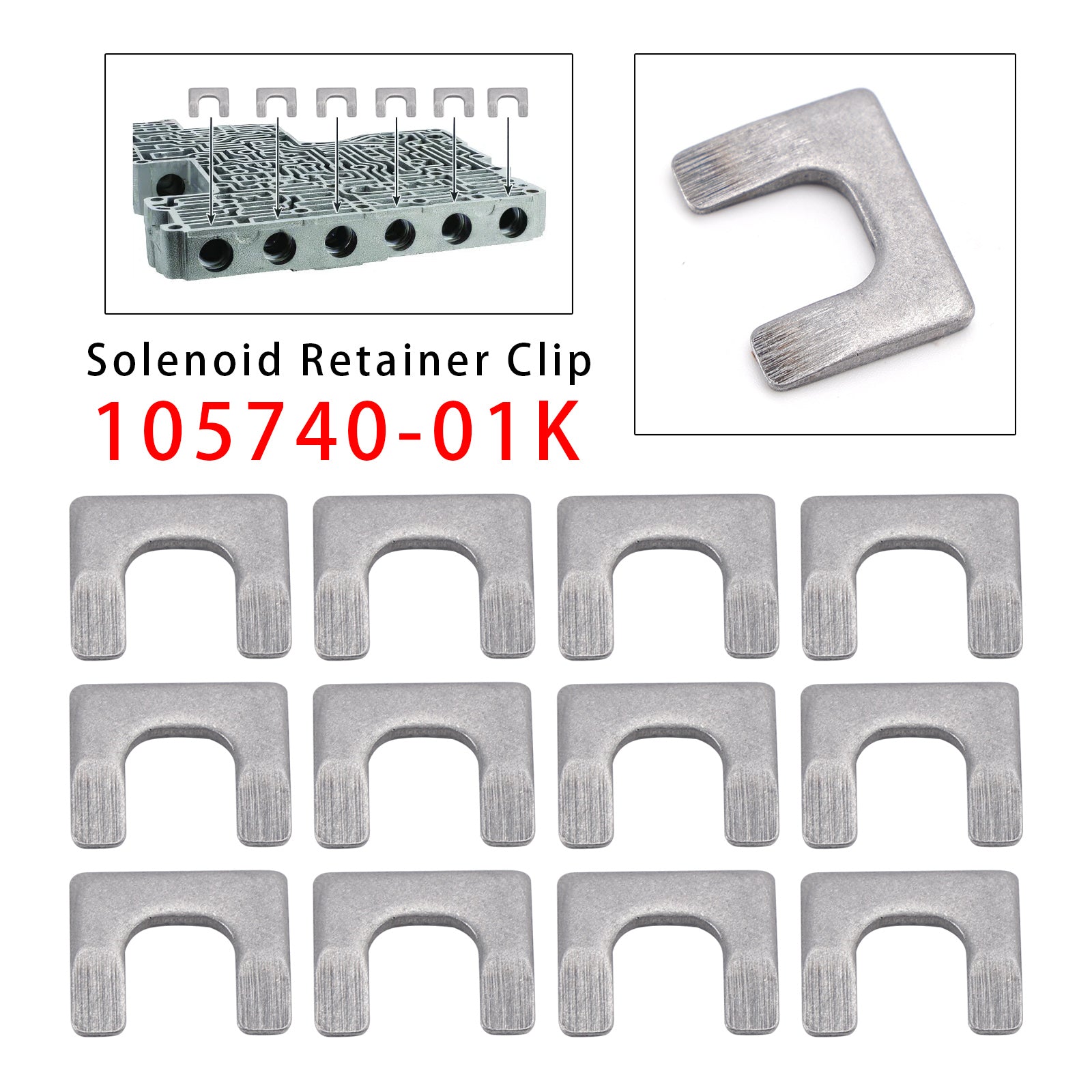 12PCS Clip de Retenue d'Électrovanne 105740-01K Pour 10L80 10L90 10R80