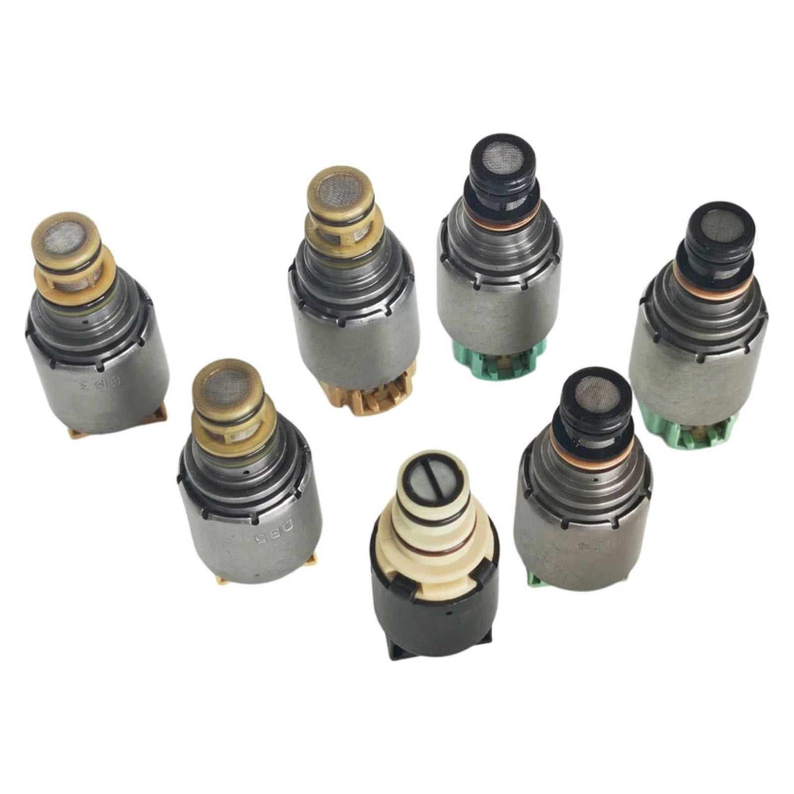7PCS Kit d'Électrovannes de Boîte 6F15 6F35 (Type Électrovanne Noire) Pour Ford