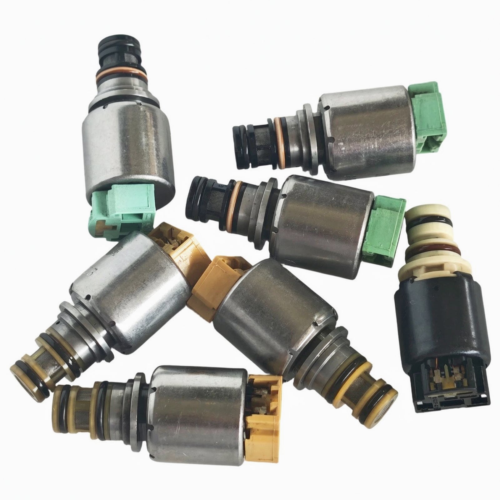 7PCS Kit d'Électrovannes de Boîte 6F15 6F35 (Type Électrovanne Noire) Pour Ford