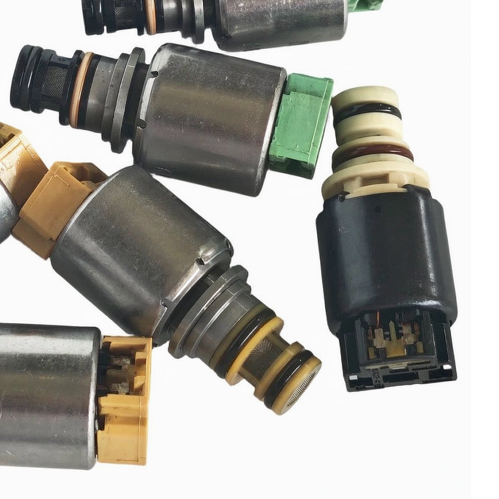 7PCS Kit d'Électrovannes de Boîte 6F15 6F35 (Type Électrovanne Noire) Pour Ford