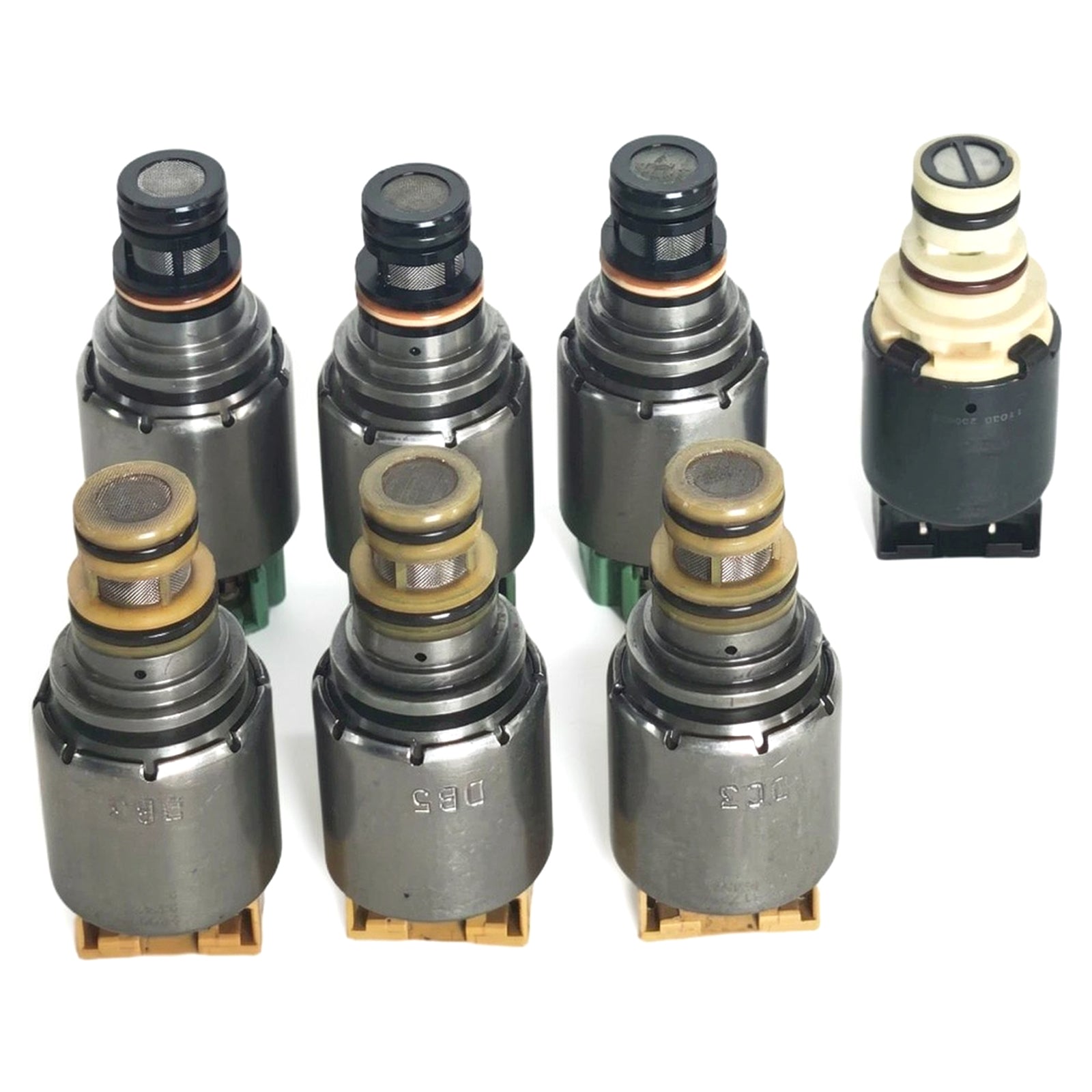 7PCS Kit d'Électrovannes de Boîte 6F15 6F35 (Type Électrovanne Noire) Pour Ford