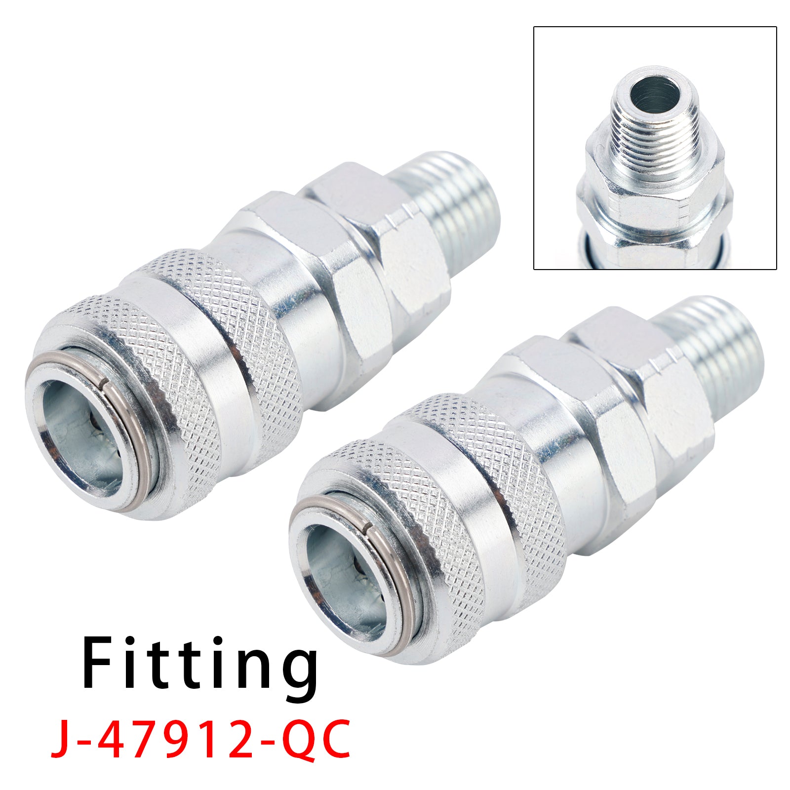 2PCS Raccord de Couplage du Système Carburant J-47912-QC Pour Detroit Diesel