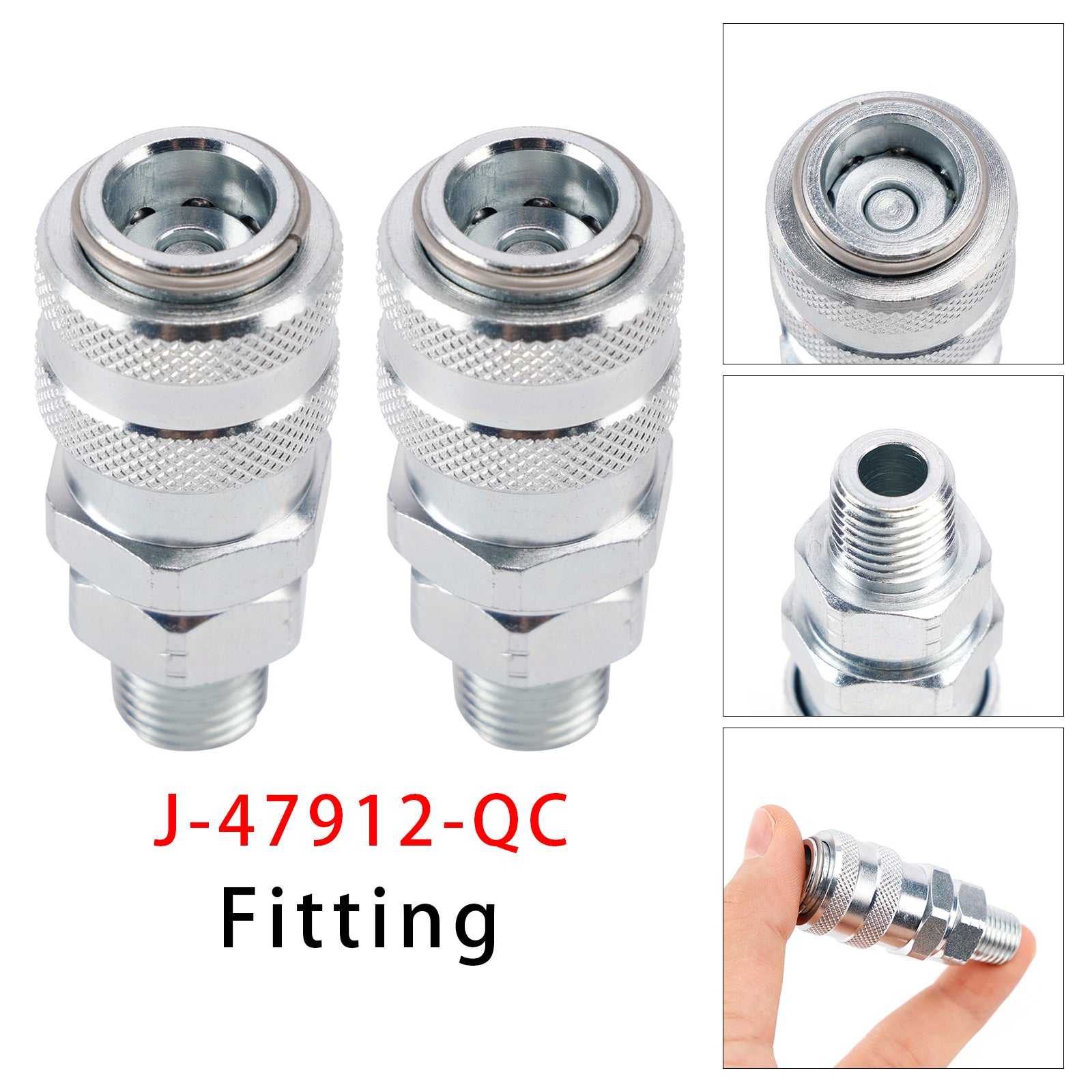 2PCS Raccord de Couplage du Système Carburant J-47912-QC Pour Detroit Diesel