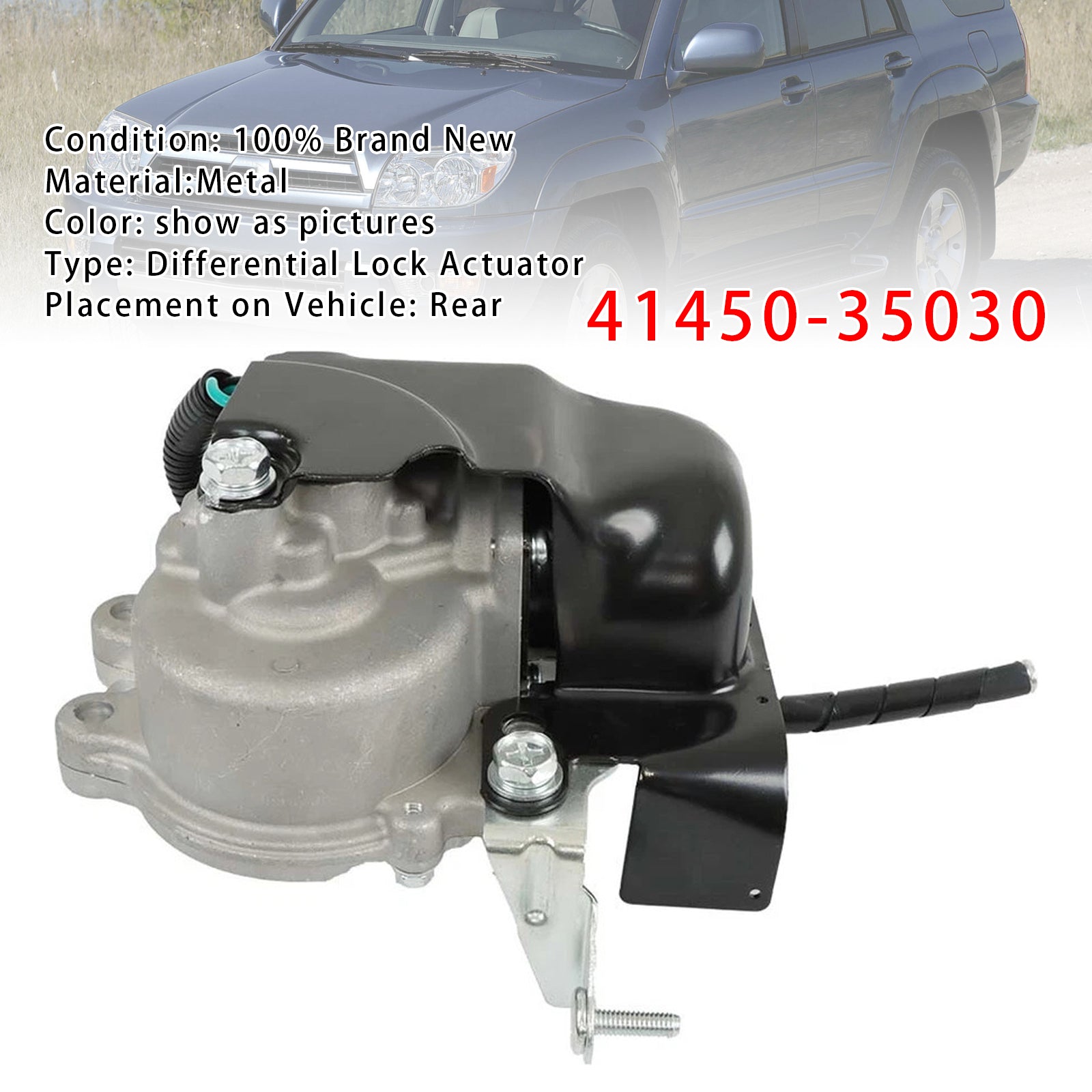 Actionneur de Verrouillage de Différentiel Arrière Pour FJ Cruiser 2007-2010