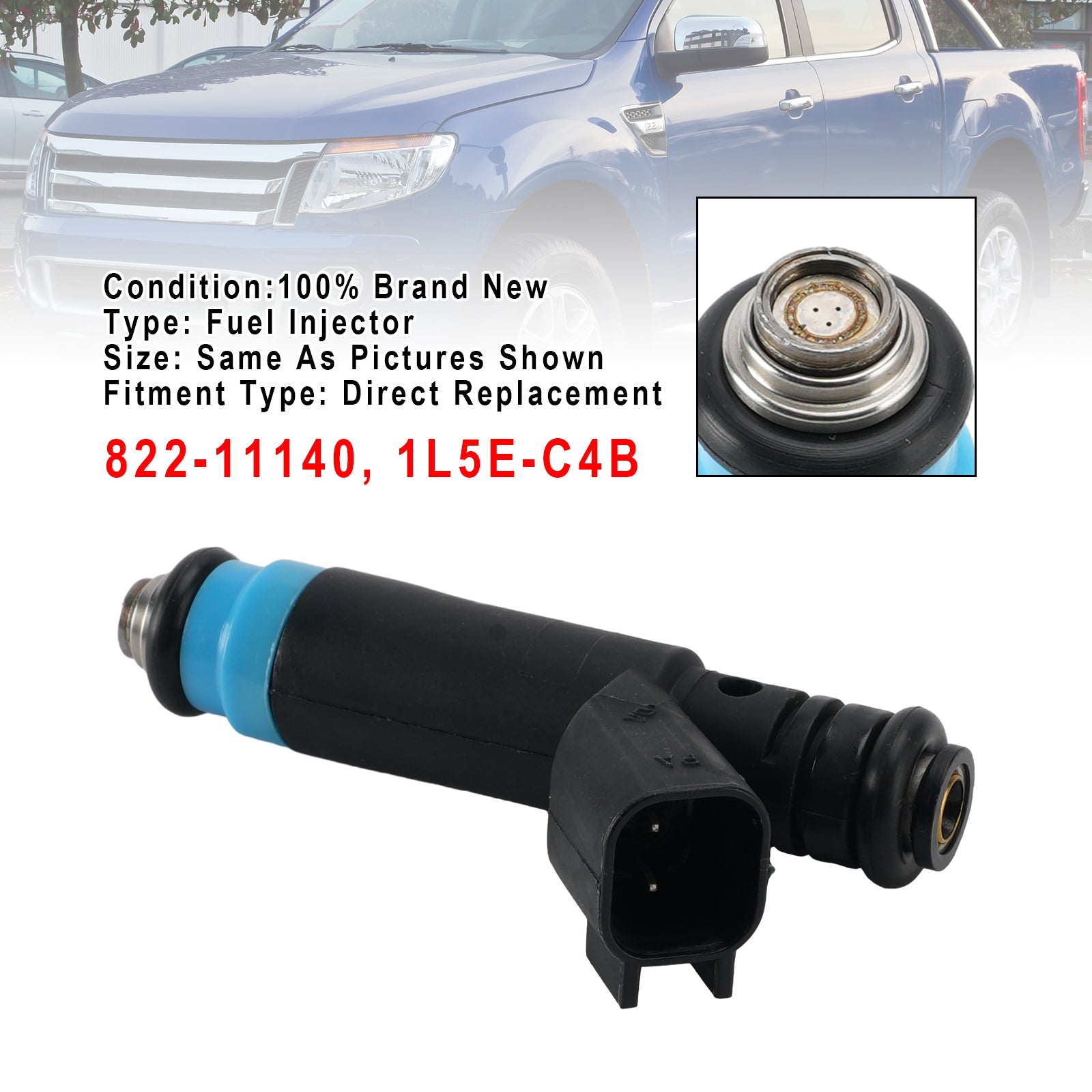 1X Injecteur Carburant Pour Pourd Ranger 01-08 Pour Mazda B3000 02-08 1L5E-C4B
