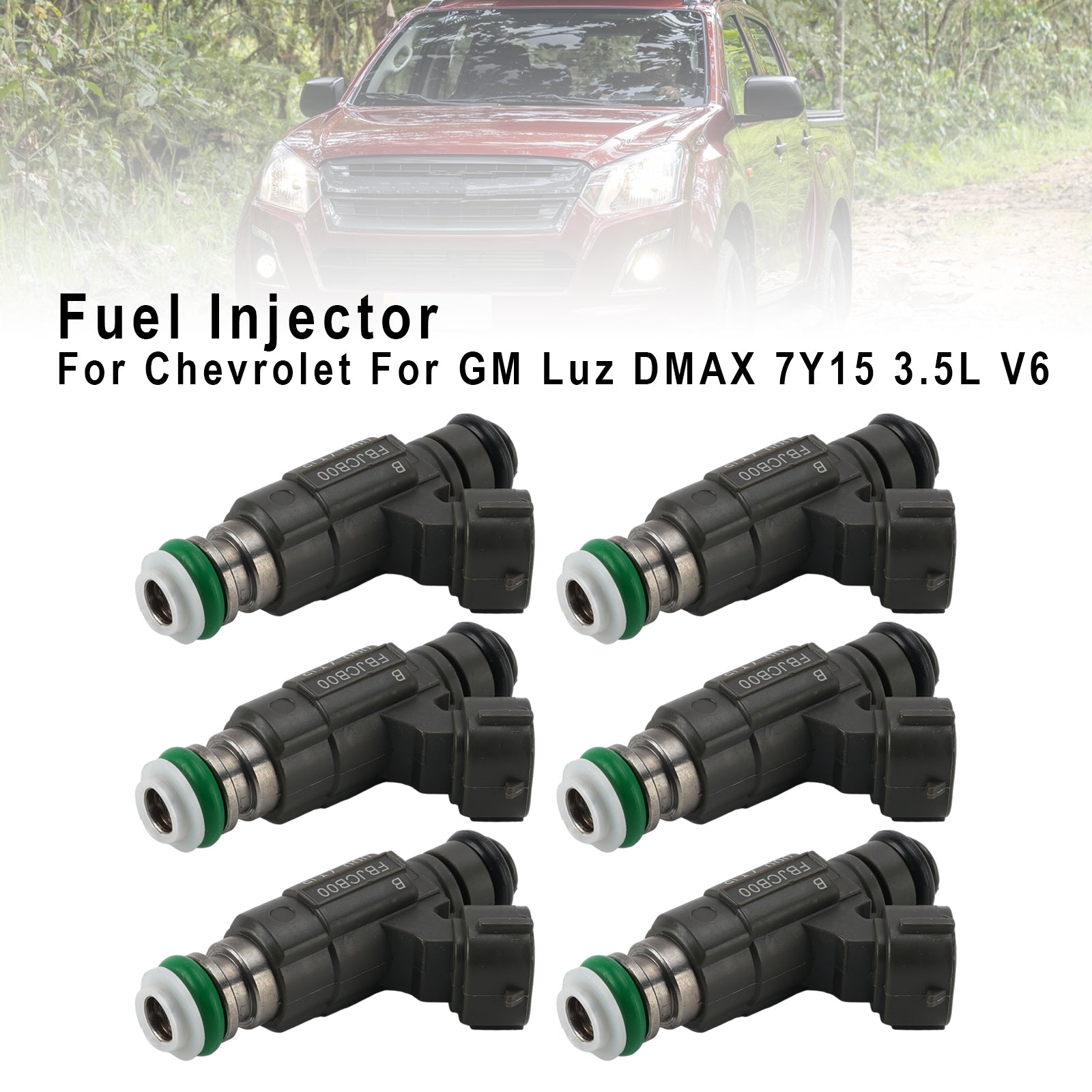 6X Injecteur Carburant Pour Chevrolet Pour GM Luz DMAX 7Y15 3.5L V6 FBJCB00
