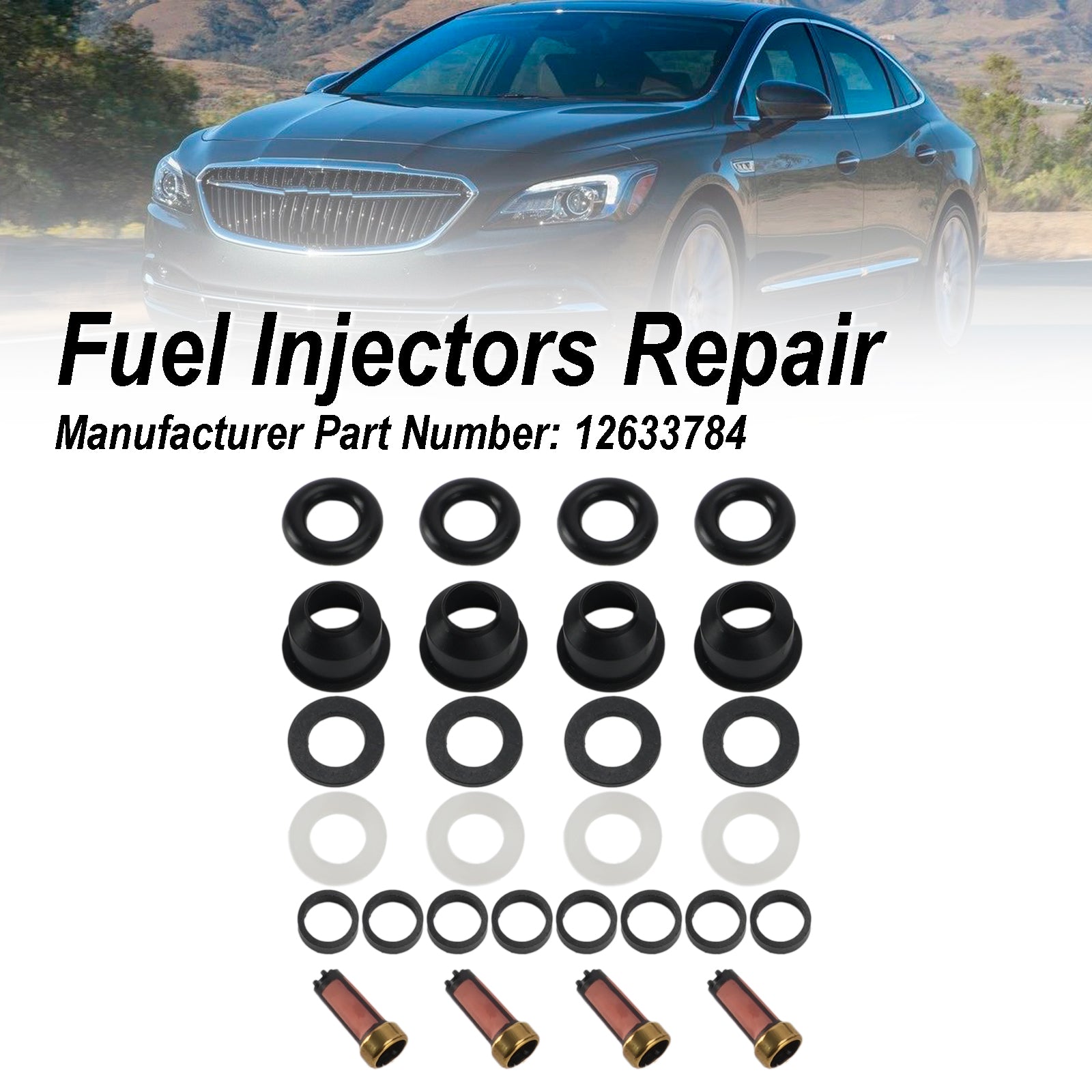 Injecteur Joint O-Ring 12633784 Pour Buick LaCrosse Regal 2.4L L4 2011-2016