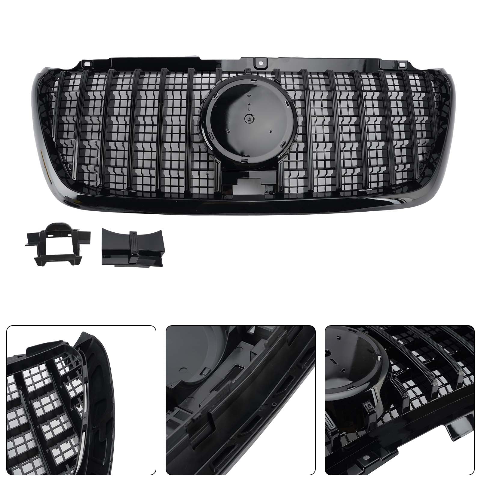 GT-Style Front Bumper Grill Grille Pour Mercedes Sprinter W907 W910 2018-2023