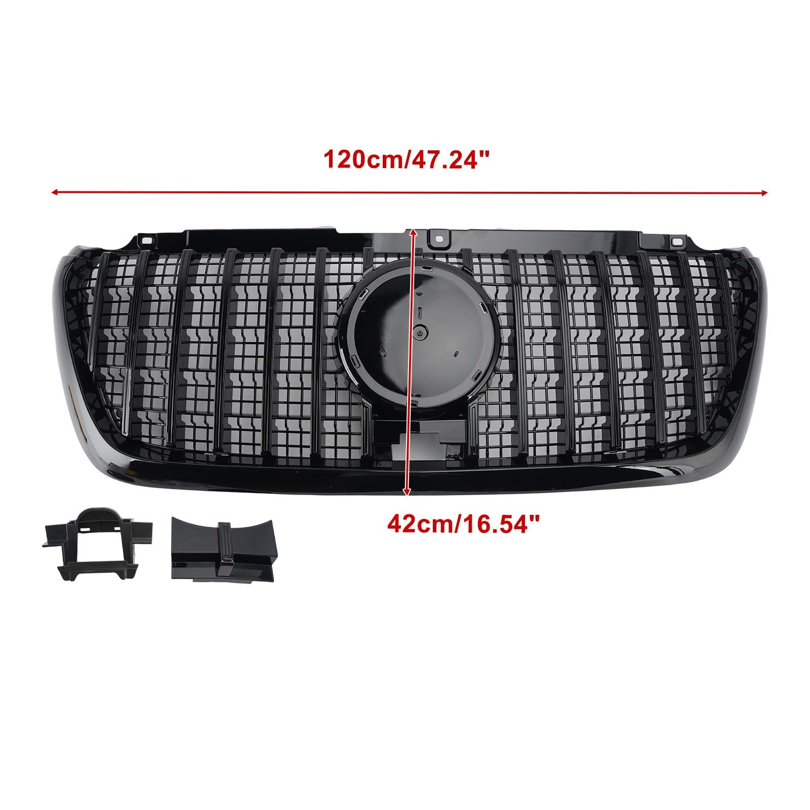 GT-Style Front Bumper Grill Grille Pour Mercedes Sprinter W907 W910 2018-2023