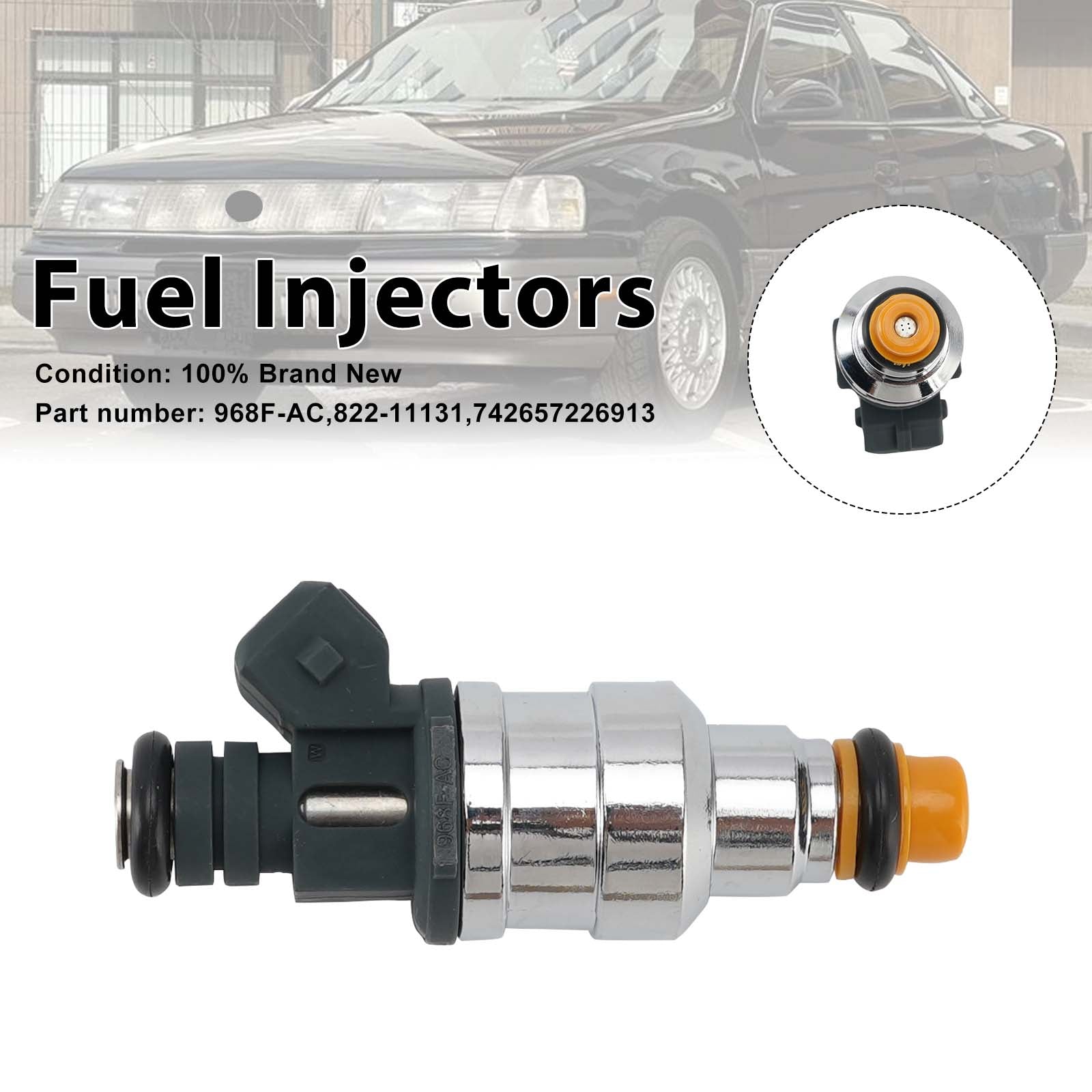 742657226913 Injecteurs de carburant 968F-AC 822-11131 pour Mercury Ford 2.0