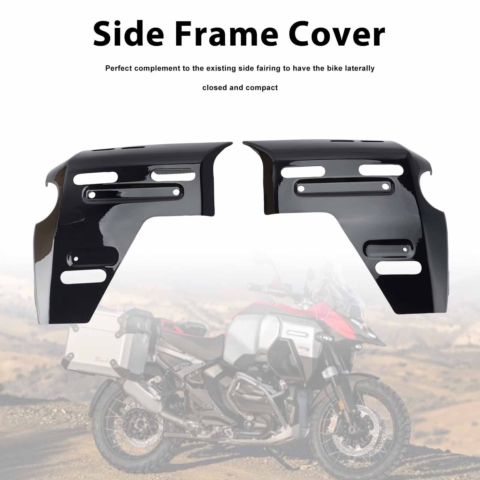 Cache de carénage latéral de cadre pour BMW R1300GS ADV 2025-2026 Black