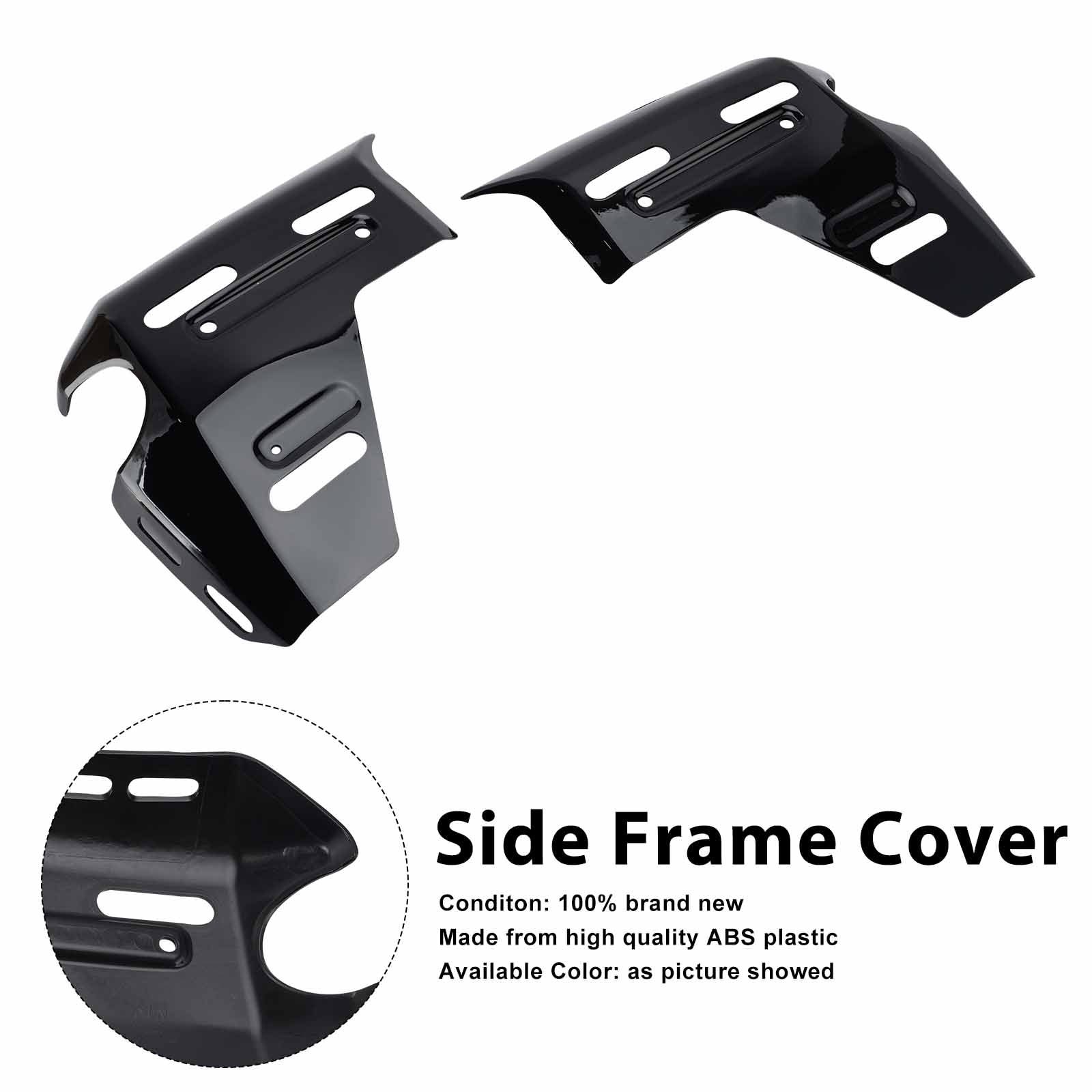Cache de carénage latéral de cadre pour BMW R1300GS ADV 2025-2026 Black