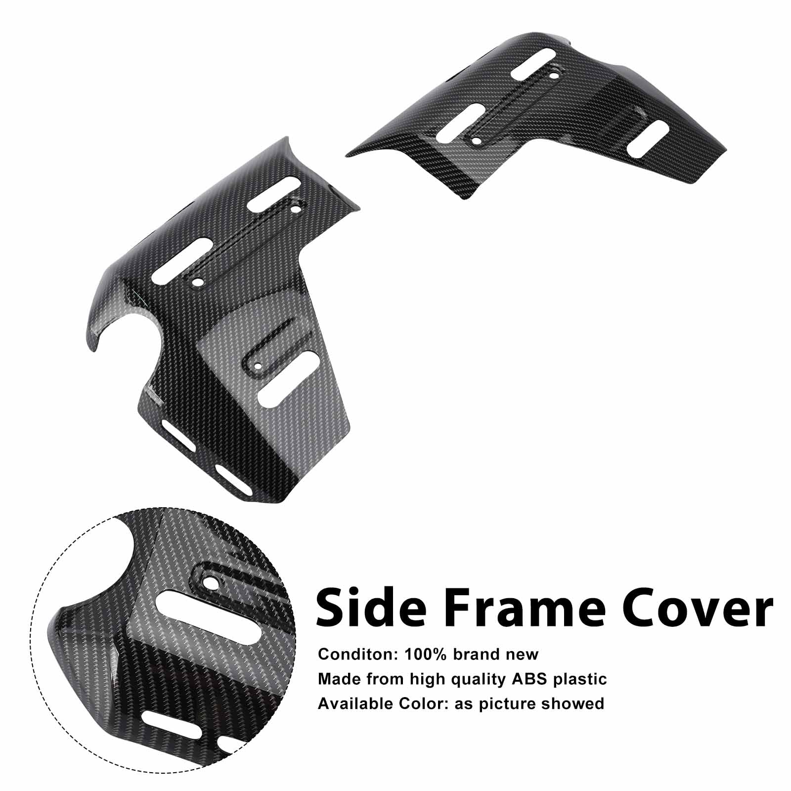 Cache de carénage latéral de cadre pour BMW R1300GS ADV 2025-2026 Carbon