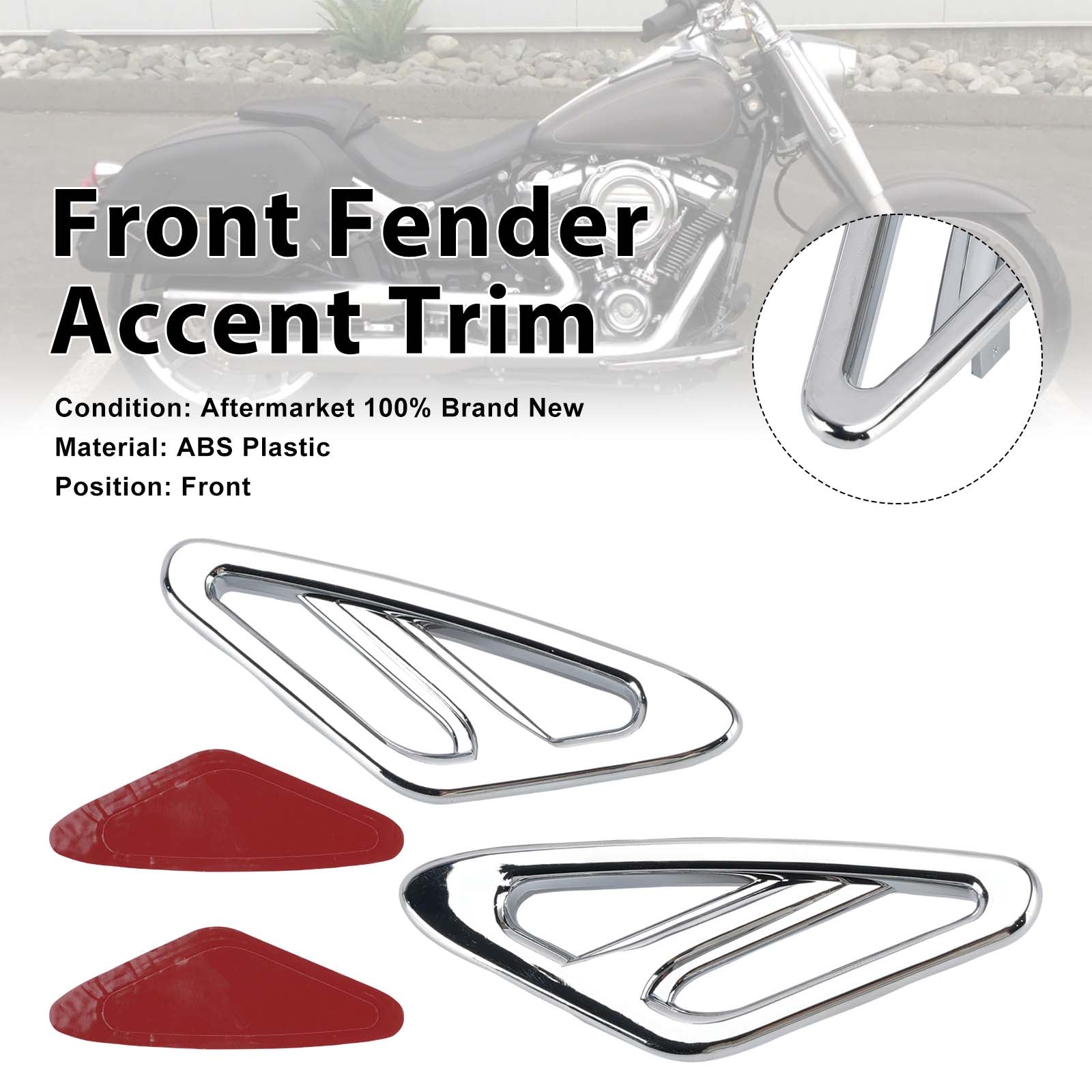 Enjoliveur de garde-boue avant pour Honda GL1800 Goldwing 1800 2001-2017 Chrome