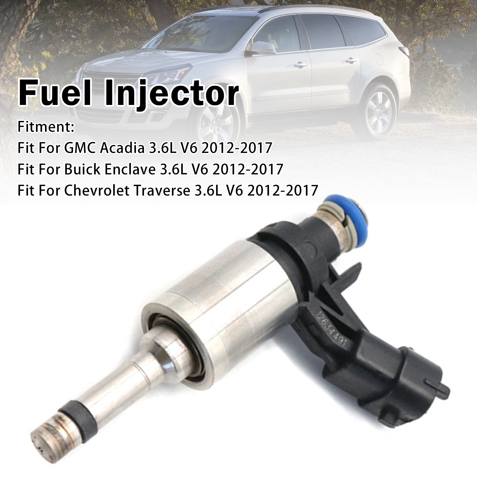 1X Injecteur Carburant Pour Chevrolet Traverse 3.6L V6 2012-2017 0261500131