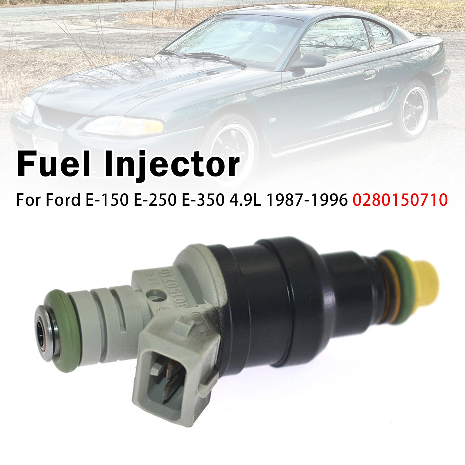 1X Injecteur Carburant Pour Pourd E-150 E-250 E-350 4.9L 1987-1996 0280150710