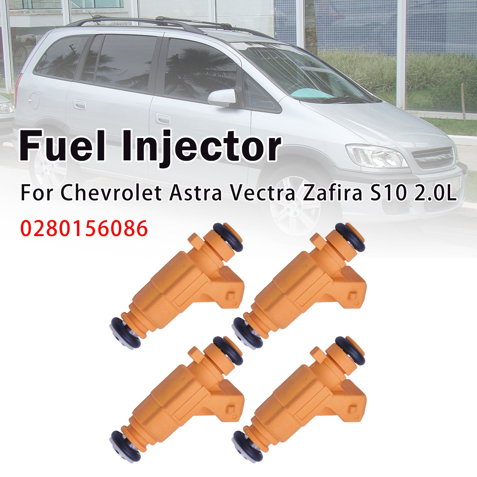 4X Injecteur Carburant Pour Chevrolet Astra Vectra Zafira S10 2.0L 0280156086